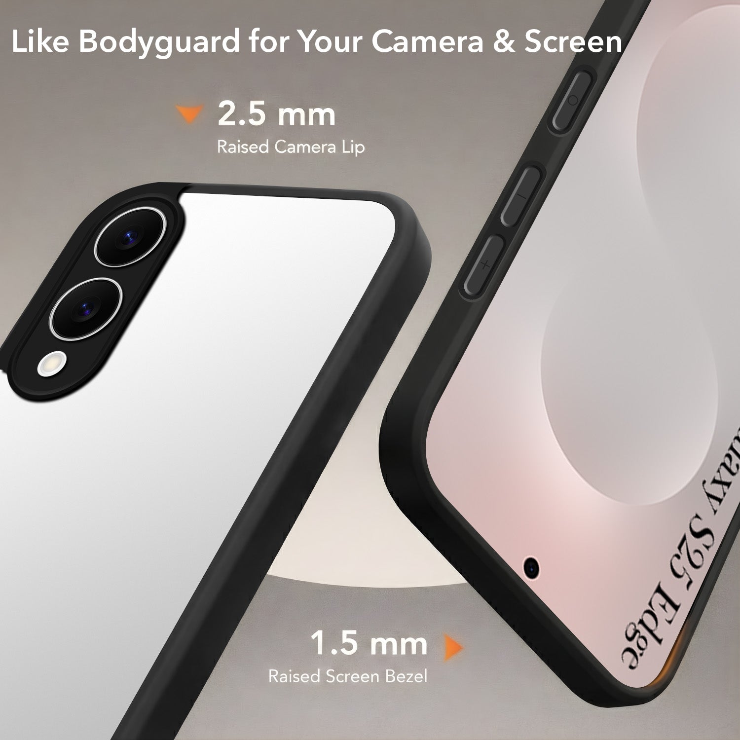 For Samsung Galaxy S25 Edge Back Cover Case (Built-in Stand | Lifetime Anti Yellow | Kickstand Shockproof | Camera Protection | MagSafe Compatible)