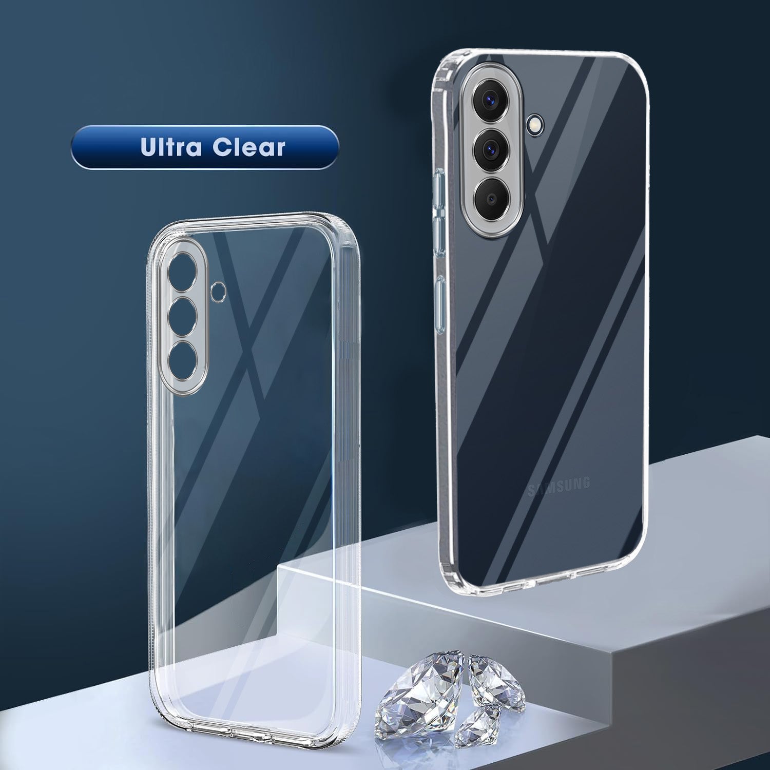 For Samsung Galaxy A57 5G Back Cover Case Silicone (Clear Shockproof Case with Camera Protection | Soft and Flexible | Transparent)