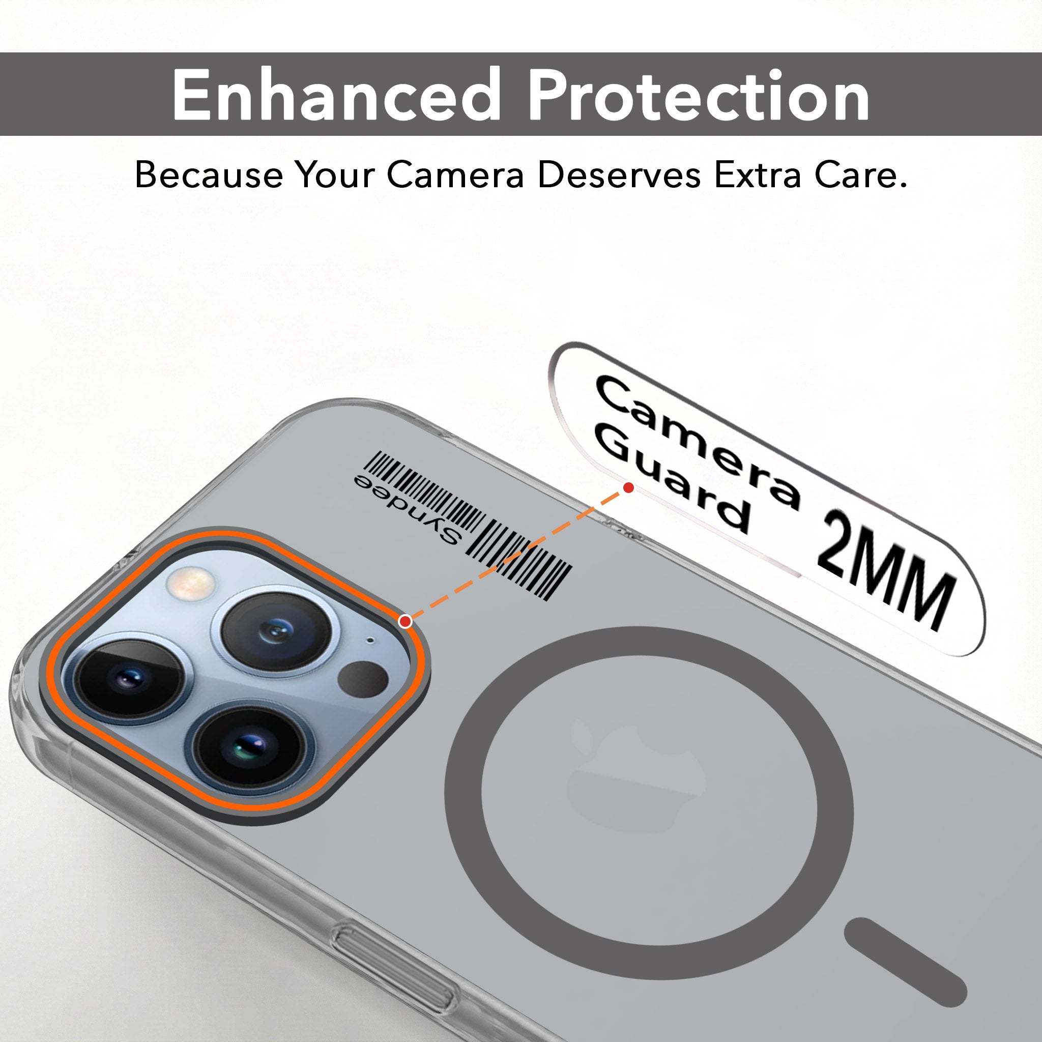 For Apple iPhone 13 Pro Back Cover Case (Soft Touch | Camera Bump Protection | MagSafe Compatible | Matte Finish)