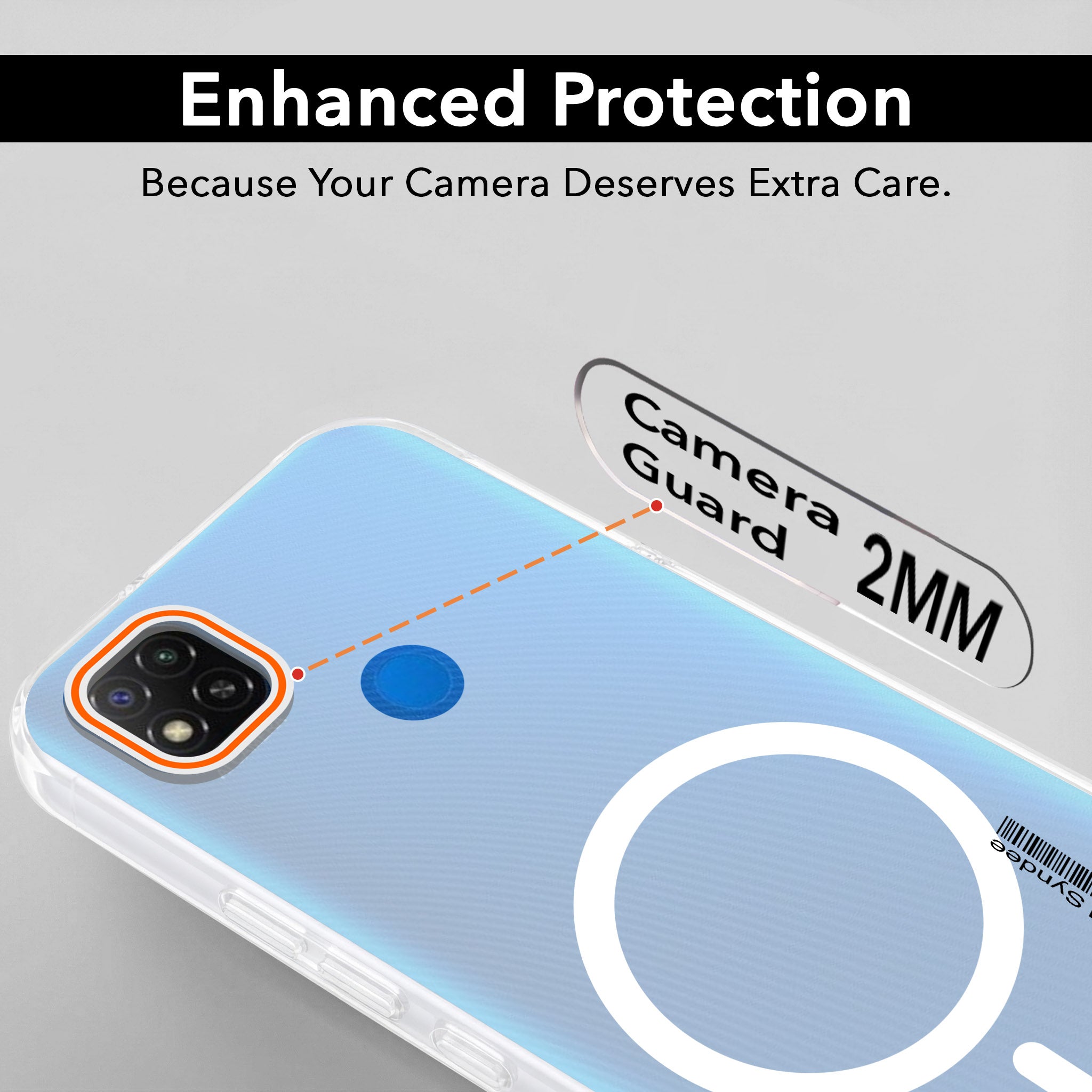 For Redmi 9C Back Cover Case (Soft Touch | Camera Bump Protection | MagSafe Compatible | Matte Finish)