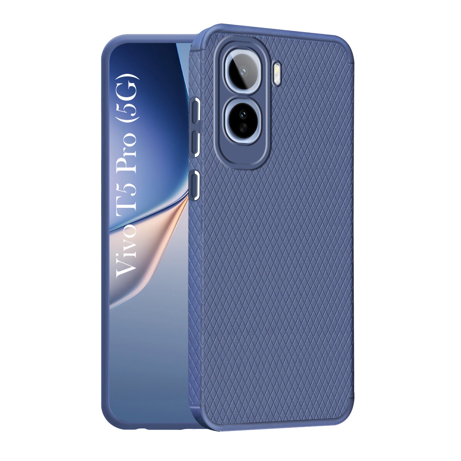 For Vivo T5 Pro 5G Back Cover Case Liquid Silicone (Camera Protection | Side Grip Texture | Soft and Flexible)