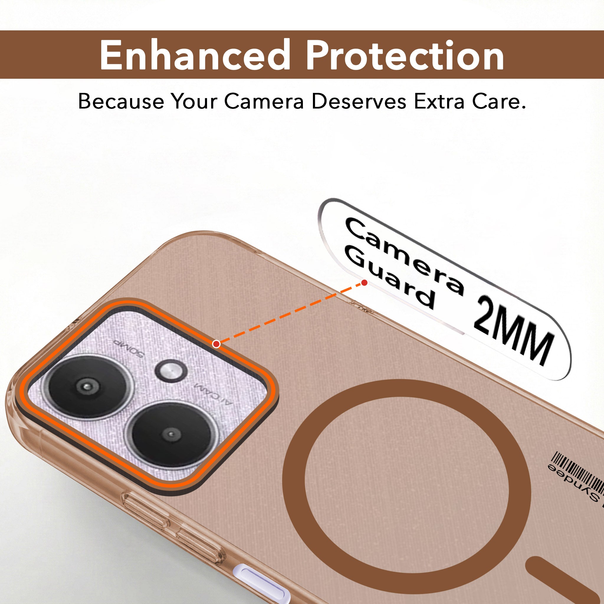 For Xiaomi Redmi 13C 5G Back Cover Case (Soft Touch | Camera Bump Protection | MagSafe Compatible | Matte Finish)