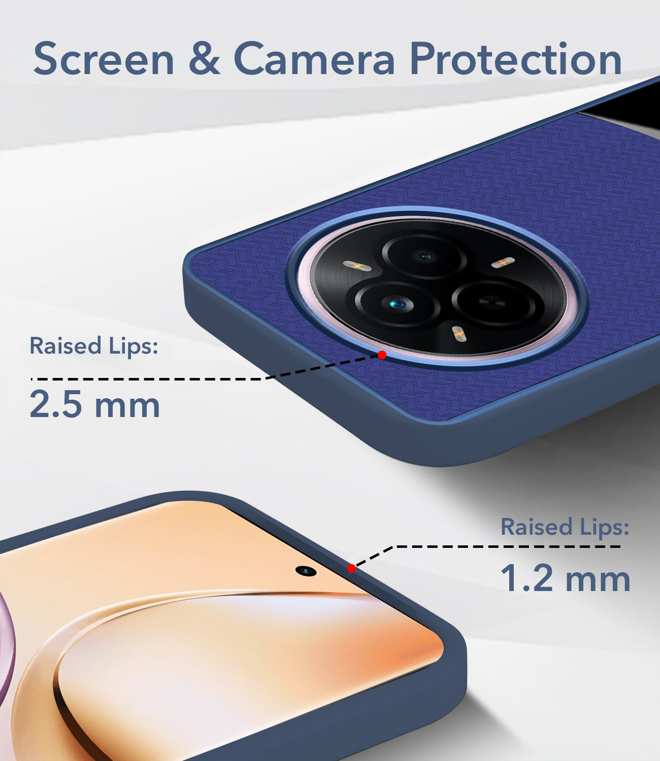 For Realme 14 Pro Back Cover Case (Elegant PU Leather Finish | Premium Minimalist Professional | Camera Protection Bump)