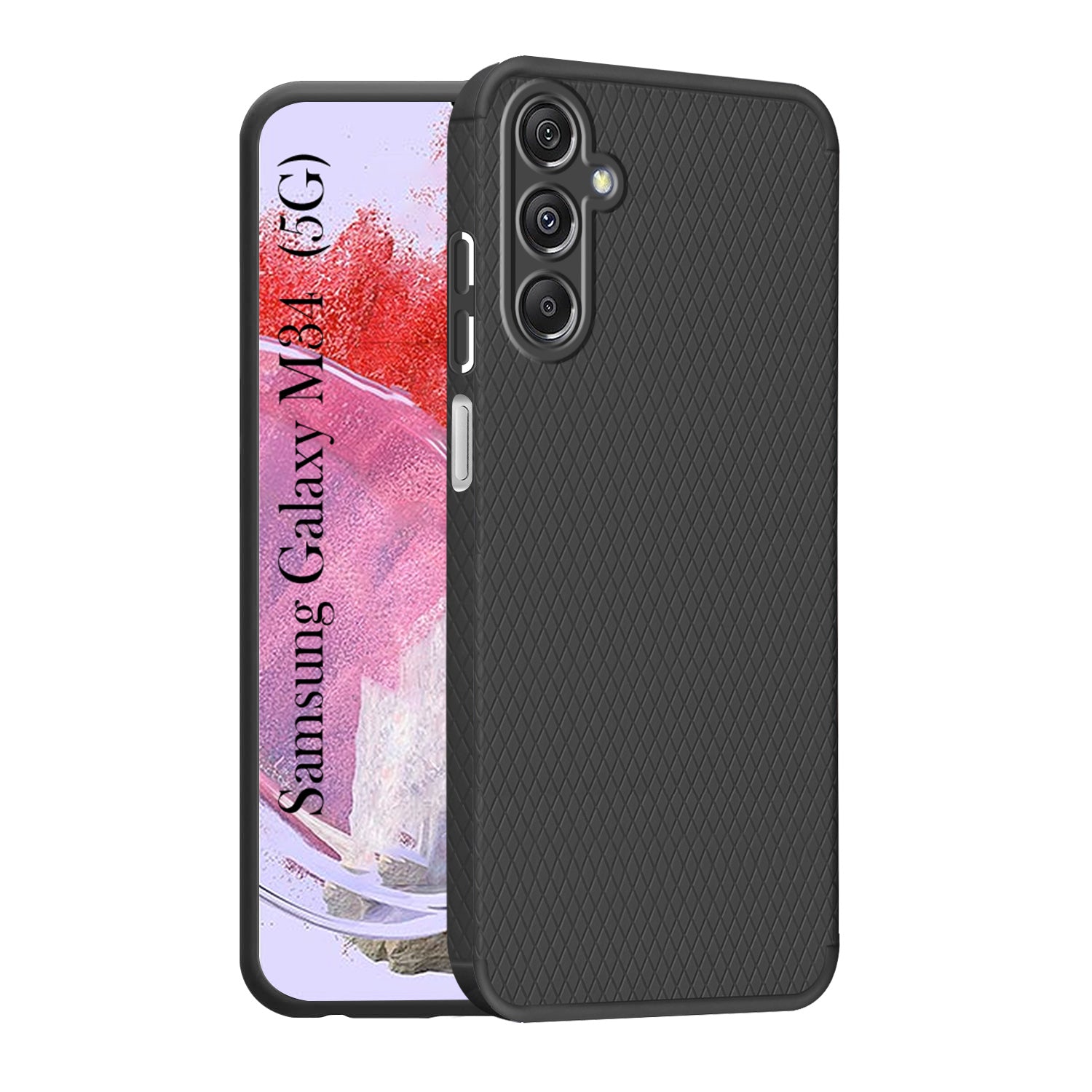 For Samsung Galaxy M34 5G Back Cover Case (Liquid Silicone | Side Grip | Camera Protection)