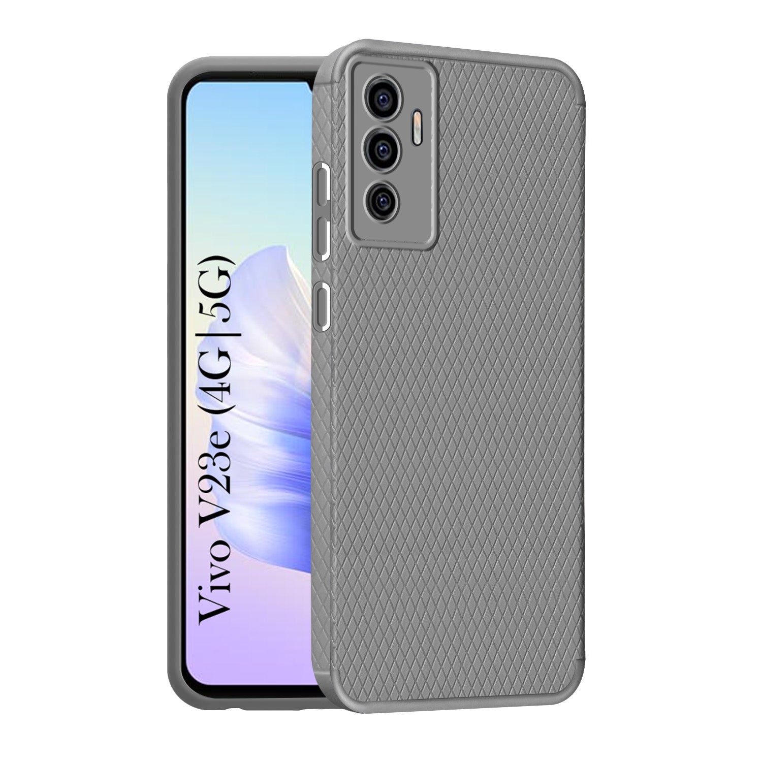 For Vivo V23e 4G | 5G Back Cover Case (Liquid Silicone | Side Grip | Camera Protection)