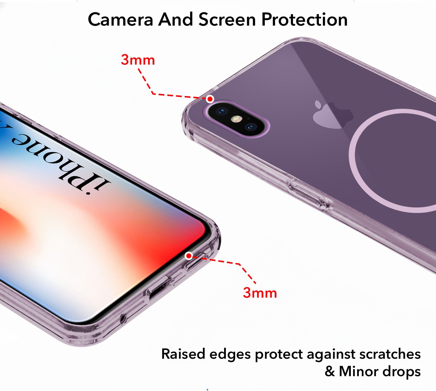 For Apple iPhone X Back Cover Case Silicone (Slim Paper Thin | Camera Protection Bump | Minimalist Professional | Soft Flexible)