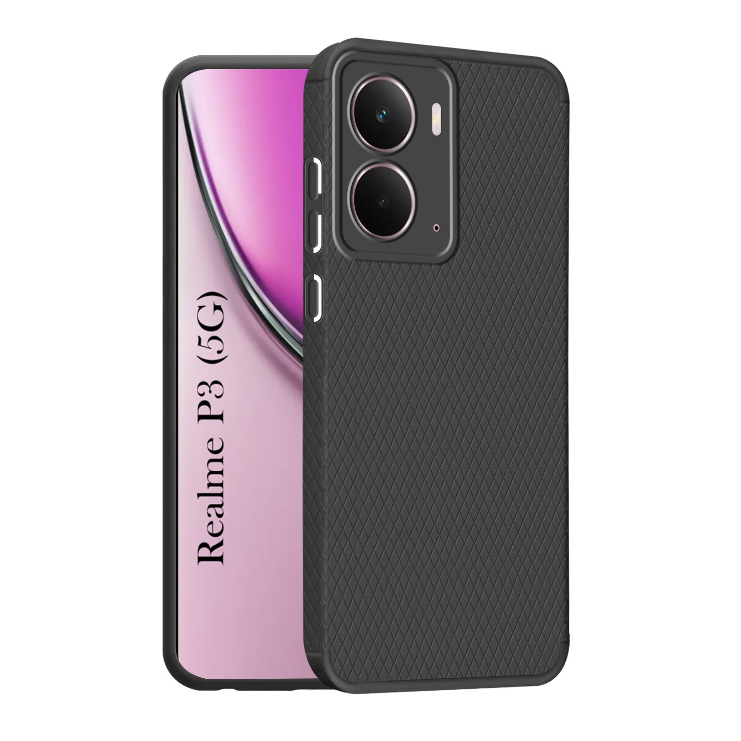 For Realme P3 Back Cover Case (Liquid Silicone | Side Grip | Camera Protection)