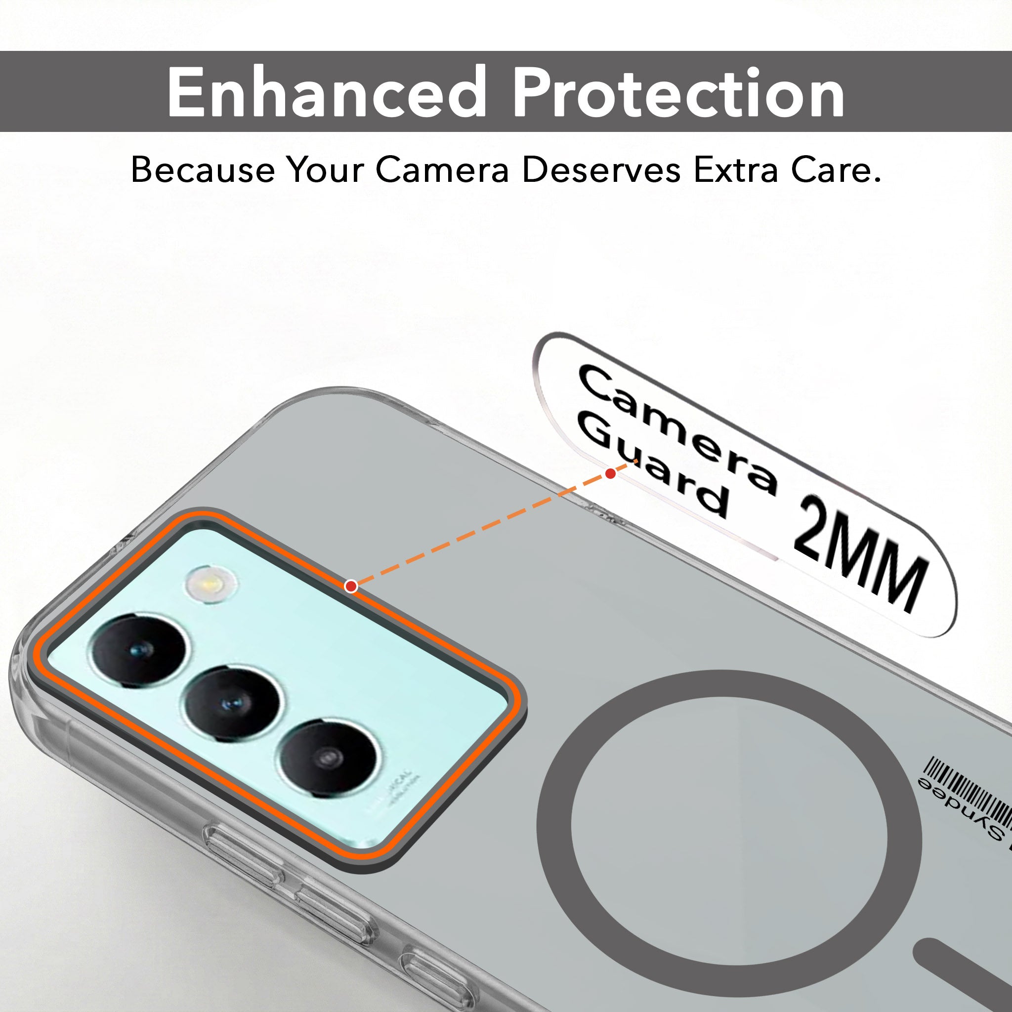 For Vivo T3 5G Back Cover Case (Soft Touch | Camera Bump Protection | MagSafe Compatible | Matte Finish)