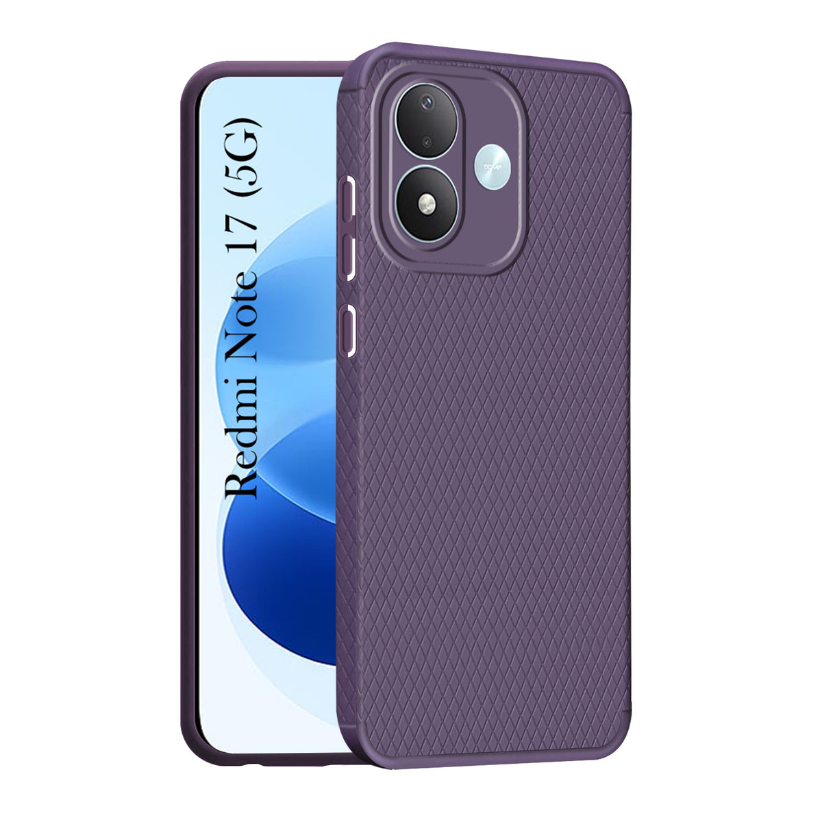 For Redmi Note 17 5G Back Cover Case Liquid Silicone (Camera Protection | Side Grip Texture | Soft and Flexible)