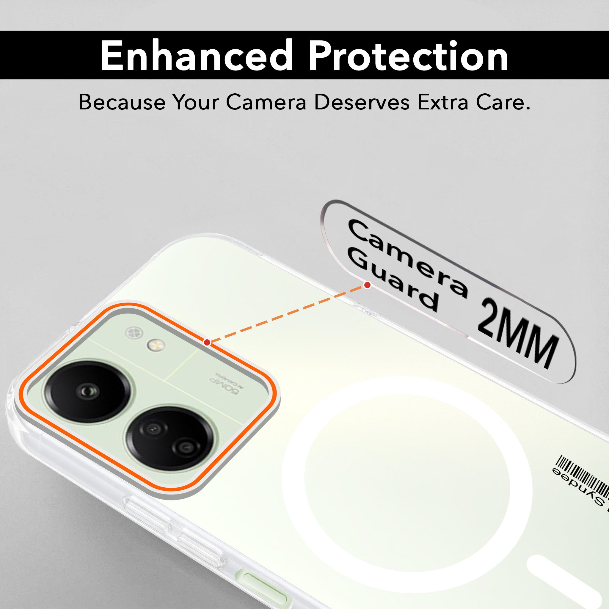 For Xiaomi Redmi 13C 4G Back Cover Case (Soft Touch | Camera Bump Protection | MagSafe Compatible | Matte Finish)