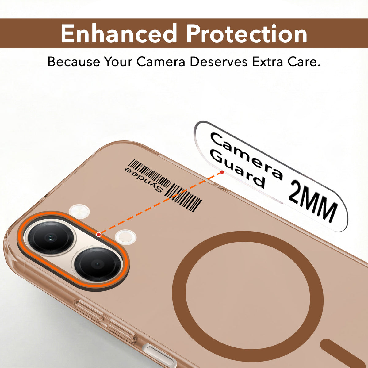 For Vivo Y05 4G | Vivo T5 Lite 5G Back Cover Case (Soft Touch | Camera Bump Protection | MagSafe Compatible | Matte Finish)