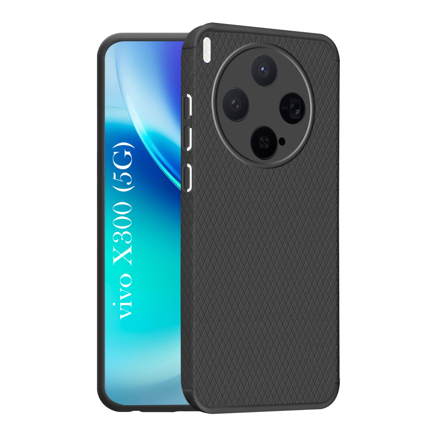 For Vivo X300 5G Back Cover Case Liquid Silicone (Camera Protection | Side Grip Texture | Soft and Flexible)