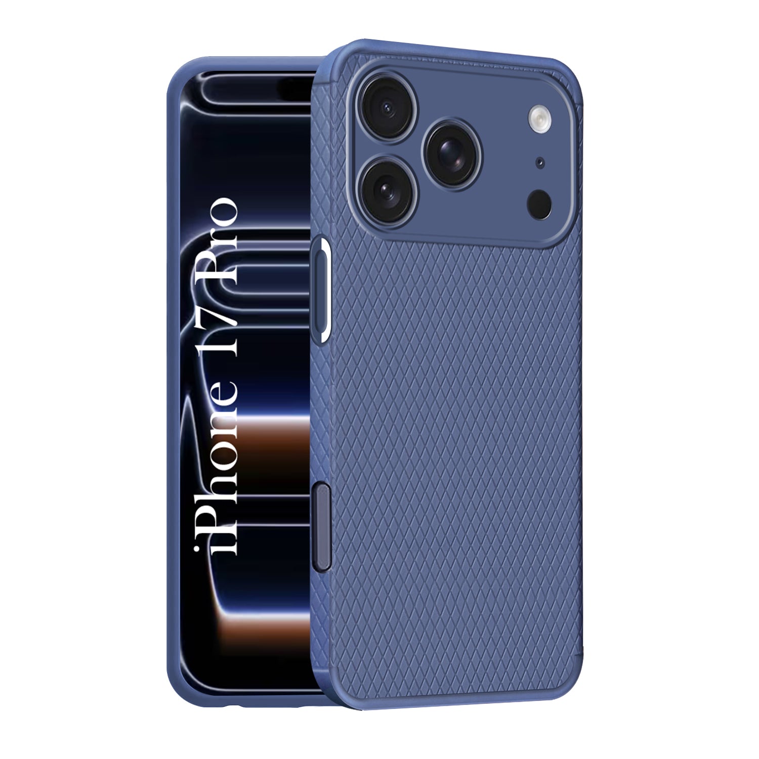 For Apple iPhone 17 Pro Back Cover Case(Camera Protection | Side Grip Texture | Soft and Flexible)