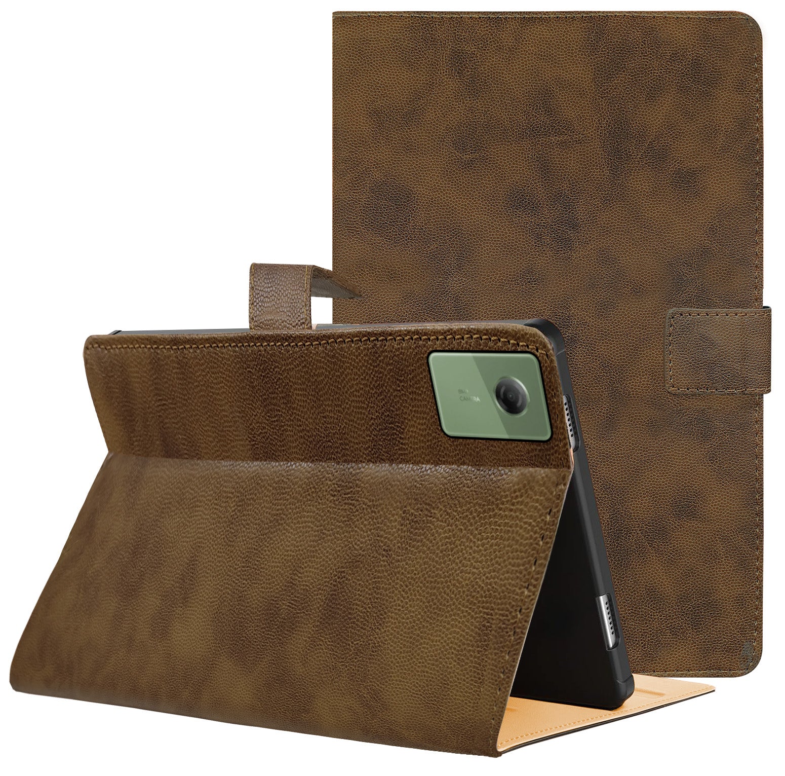 For Motorola Moto Pad 60 Neo 11 Inch Flip Cover Folio Cover (PU Leather | Multi-Angle Smart Stand | Card Storage Slots | Silicone Back Pouch)