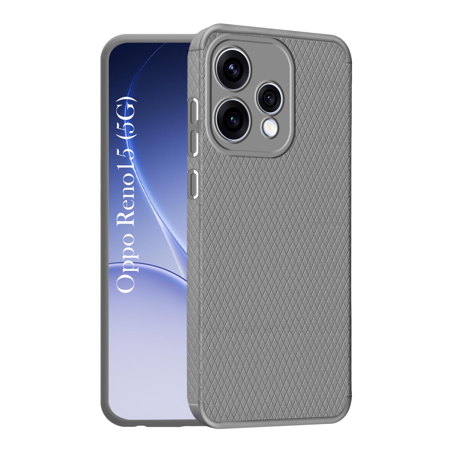 For Oppo Reno15 5G | Oppo Reno 15 5G Back Cover Case Liquid Silicone (Camera Protection | Side Grip Texture | Soft and Flexible)