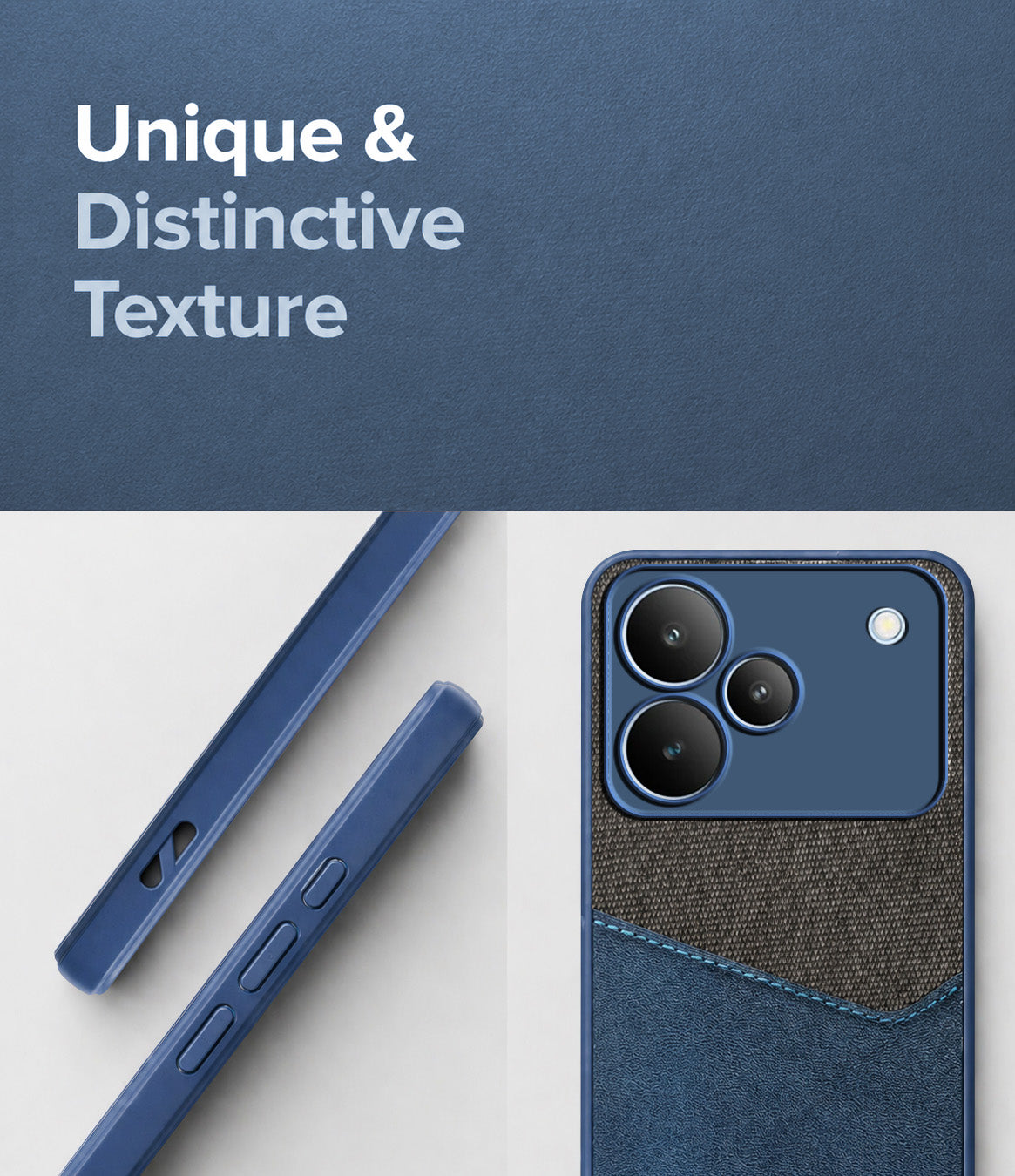 For Realme P4 Back Cover Case (Dual PU Leather Stitch | Professional Minimalist | Soft and Flexible)