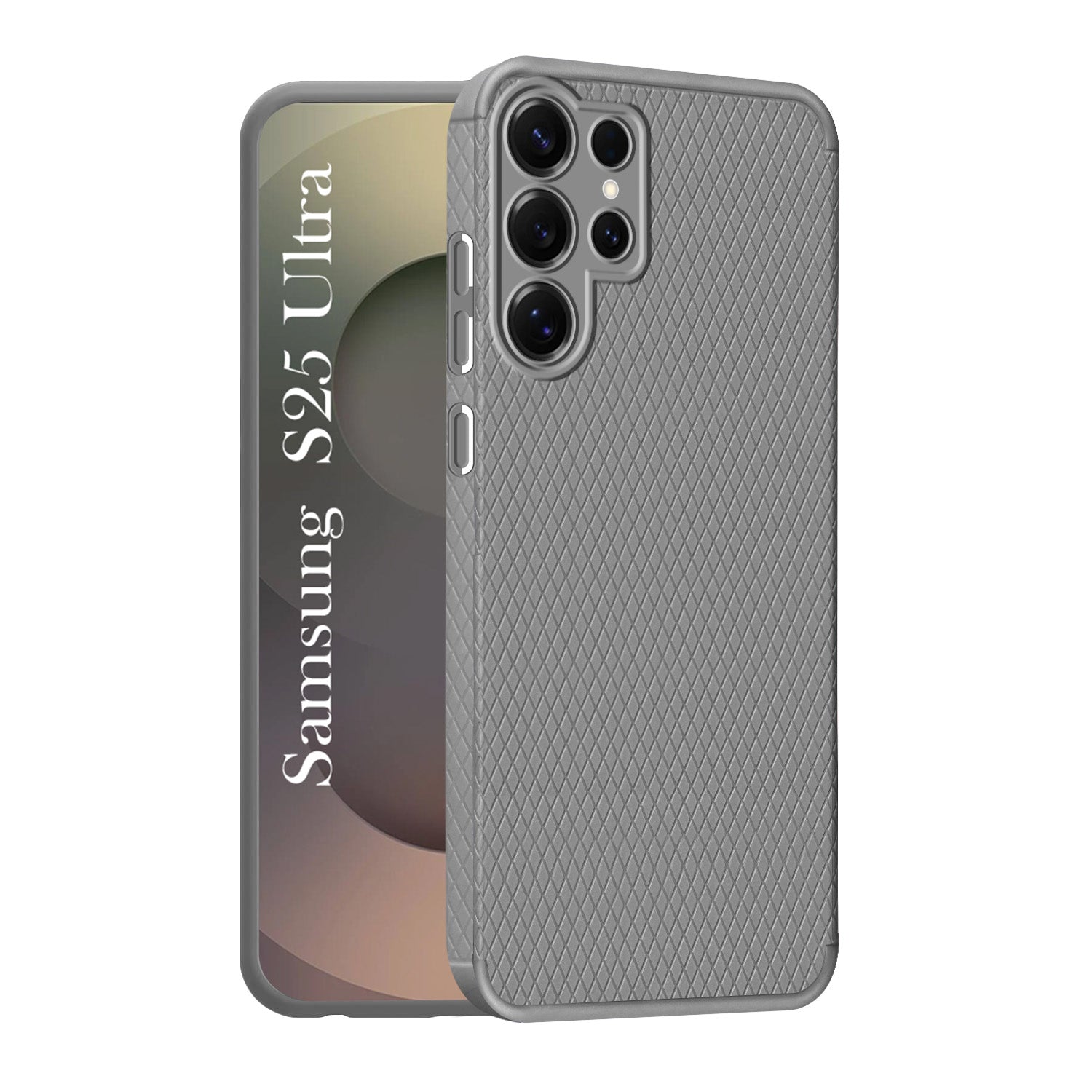 For Samsung Galaxy S25 Ultra Back Cover Case (Liquid Silicone | Side Grip | Camera Protection)