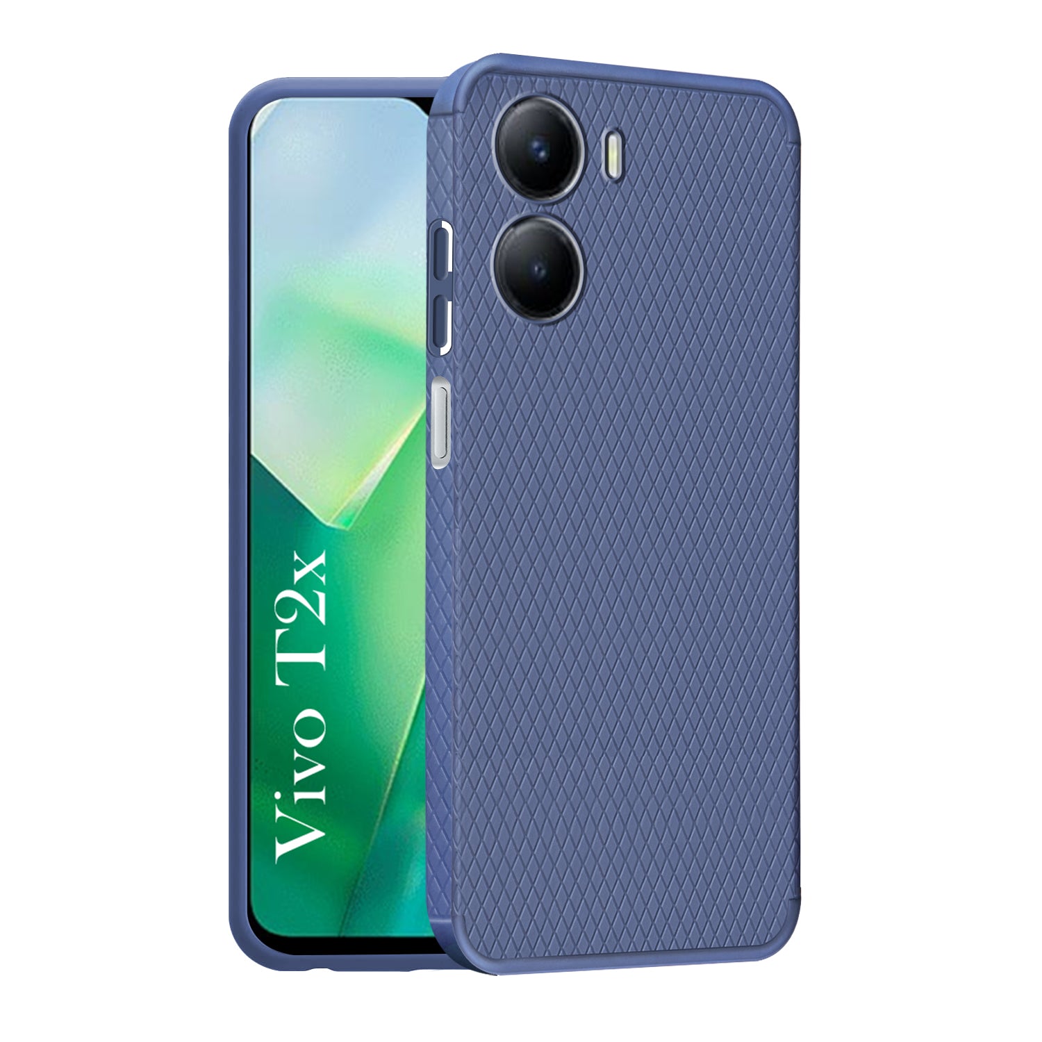 For Vivo T2x Back Cover Case (Liquid Silicone | Side Grip | Camera Protection)