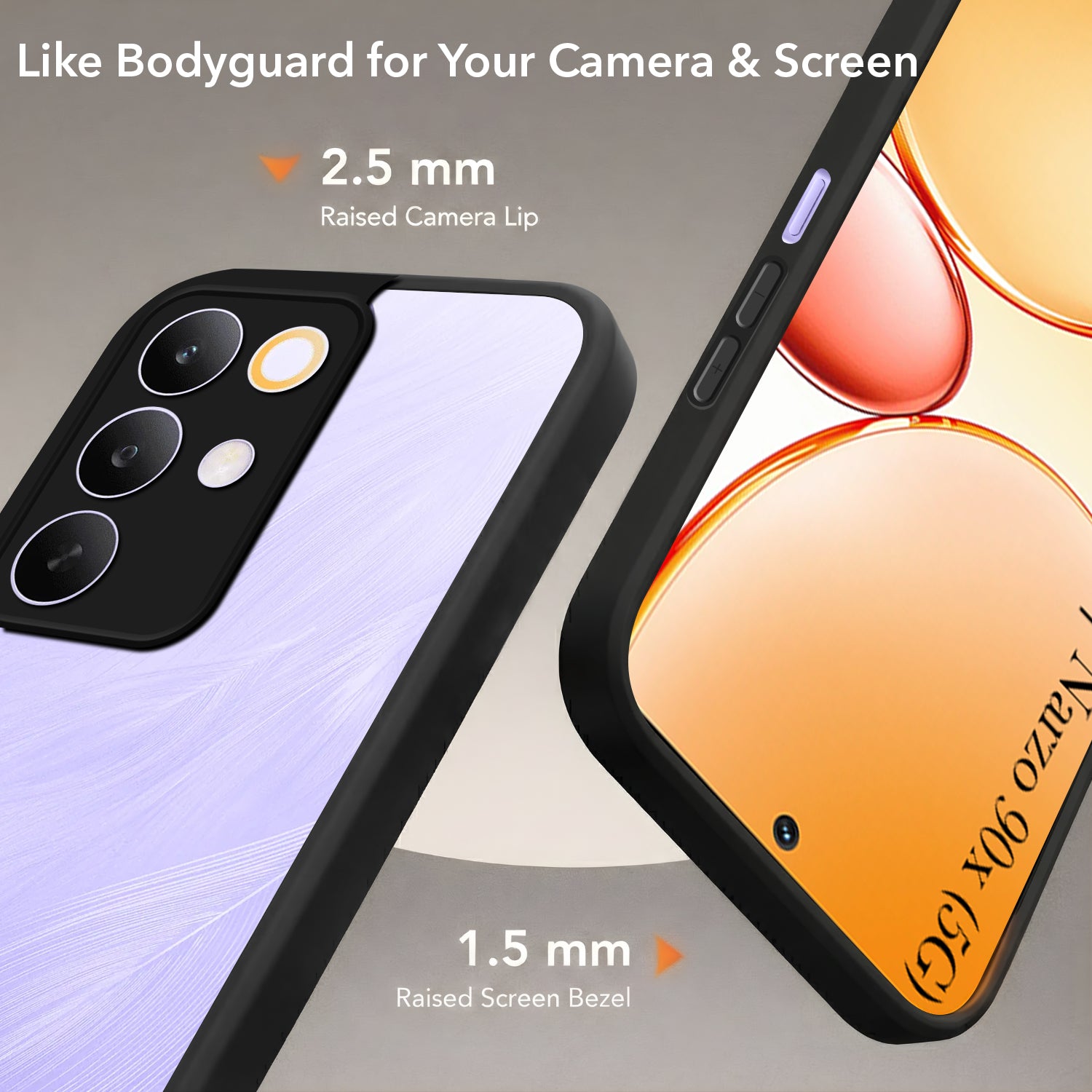 For Realme C85 5G | Realme Narzo 90x Back Cover Case (Built-in Stand | Lifetime Anti Yellow | Kickstand Shockproof | Camera Protection | MagSafe Compatible)
