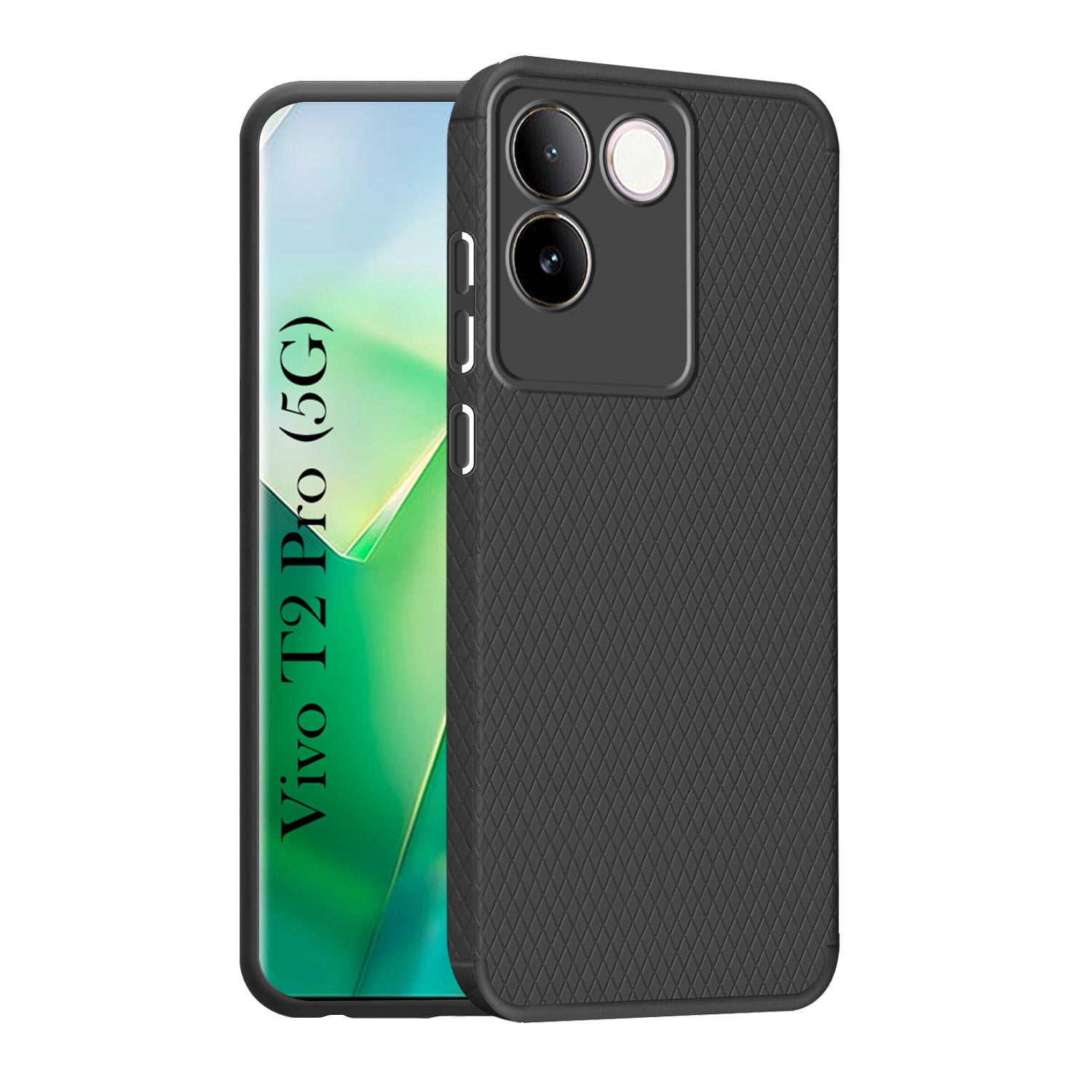For Vivo T2 Pro Back Cover Case (Liquid Silicone | Side Grip | Camera Protection)