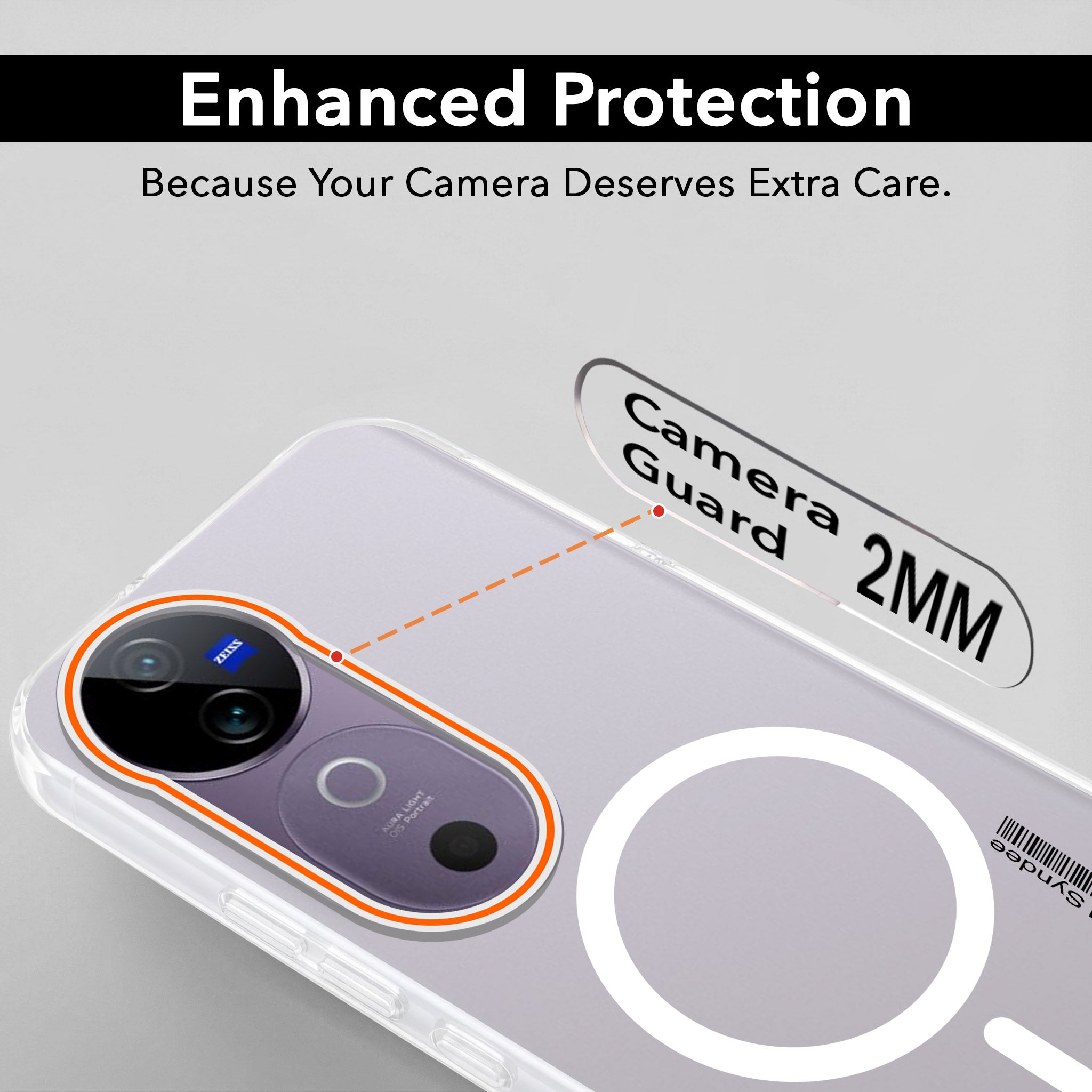 For Vivo V40 | Vivo V40 Pro 5G Back Cover Case (Soft Touch | Camera Bump Protection | MagSafe Compatible | Matte Finish)