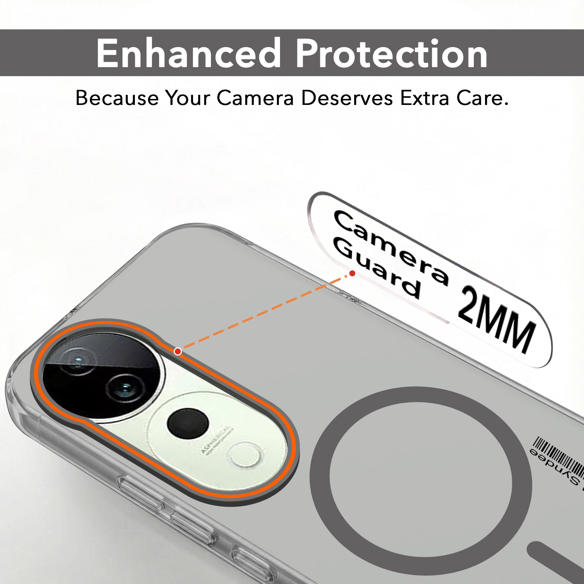 For Vivo T3 Ultra Back Cover Case (Soft Touch | Camera Bump Protection | MagSafe Compatible | Matte Finish)