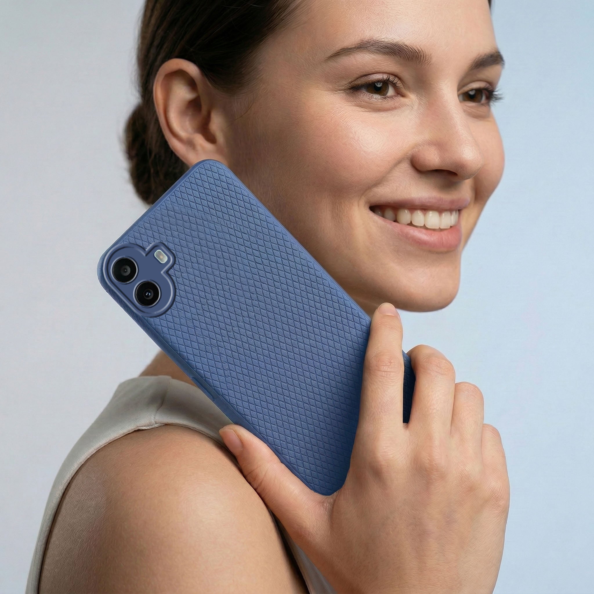For Nothing CMF Phone 1 Combo with Back Cover and 9H Tempered Glass (Liquid Silicone | Camera Protection | Oleophobic Coating Screen Glass)