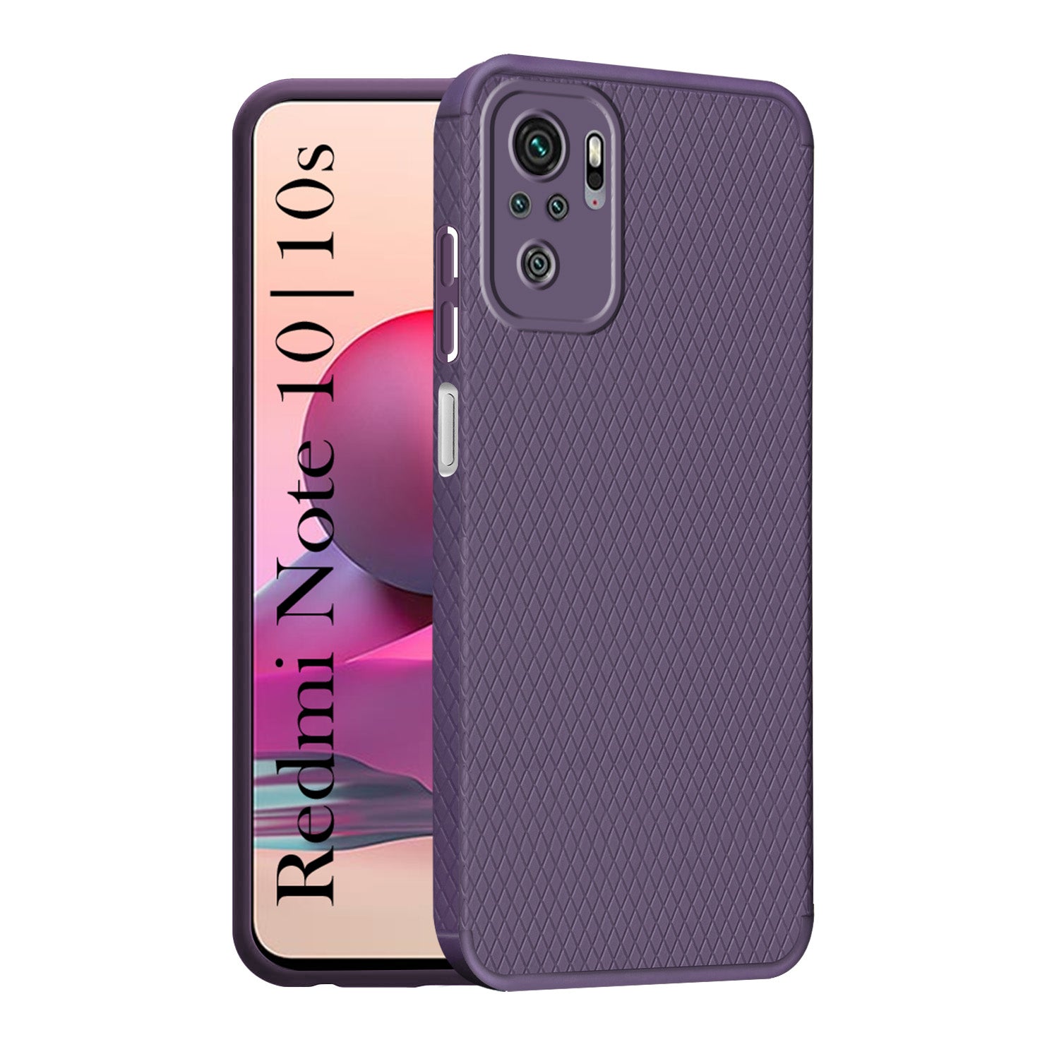 For Xiaomi Mi Redmi Note 10 | Note 10S Back Cover Case (Liquid Silicone | Side Grip | Camera Protection)
