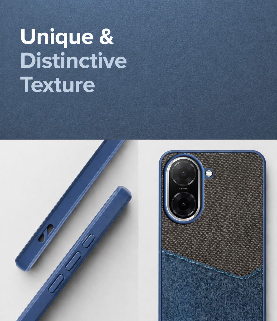 For Redmi A5 4G Back Cover Case (Dual PU Leather Stitch | Professional Minimalist | Soft and Flexible)