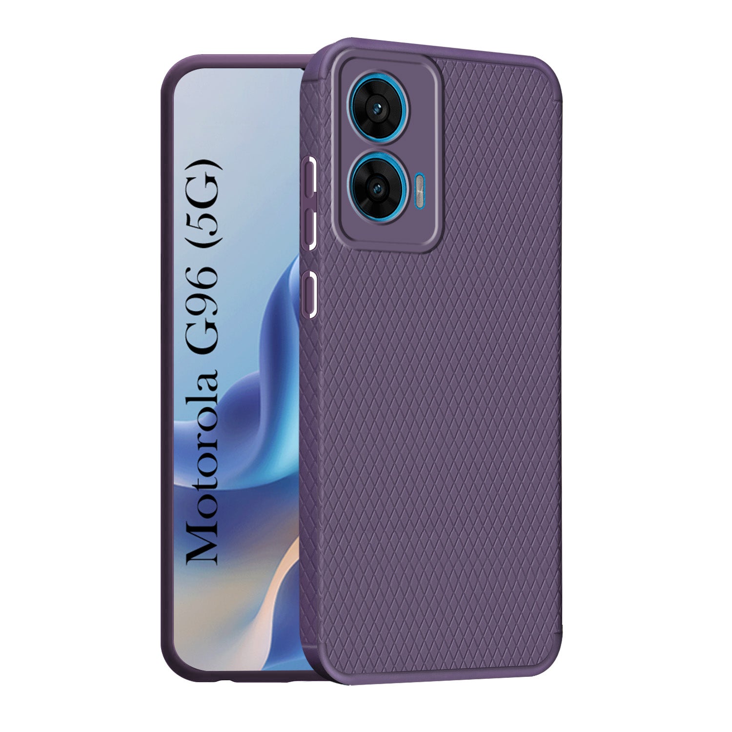 For Motorola Moto G96 Back Cover Case (Liquid Silicone | Side Grip | Camera Protection)