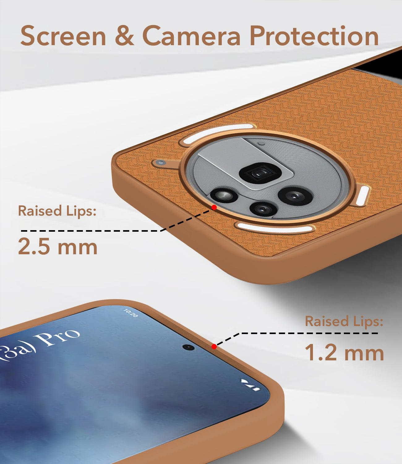 For Nothing Phone 3A Pro 5G Silicone Finish Back Cover Case (Premium Minimalist Professional Feel | Camera Protection Bump)