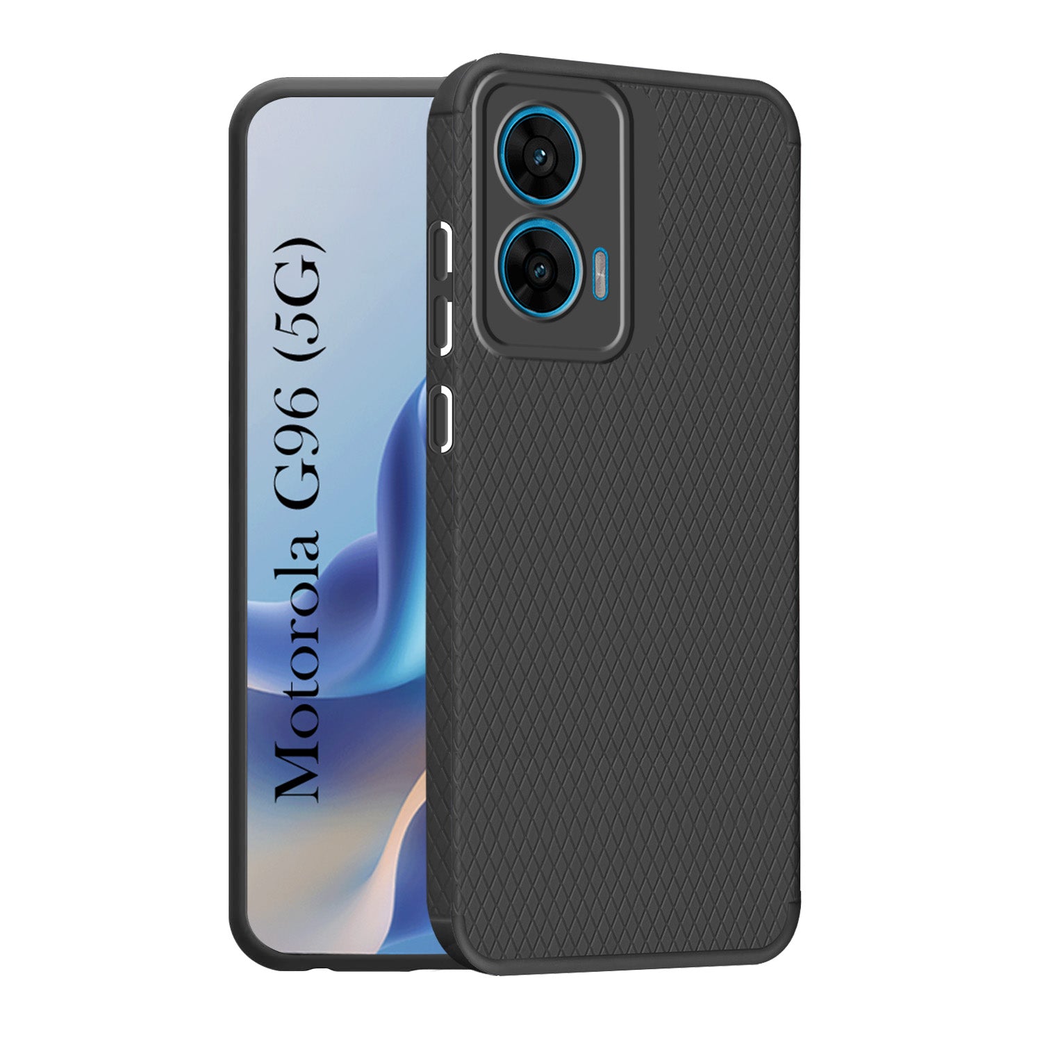 For Motorola Moto G96 Back Cover Case (Liquid Silicone | Side Grip | Camera Protection)