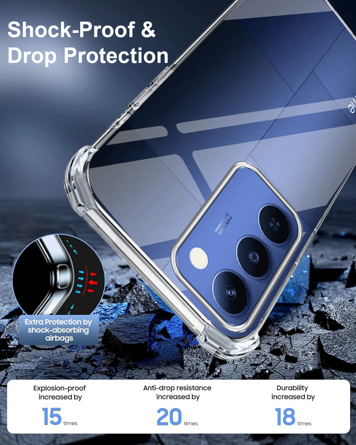 For Realme P4 Lite 5G | Realme Narzo 100 Lite 5G Back Cover Shockproof Crystal-Clear (Drop & Camera Protection | Hard Polycarbonate)