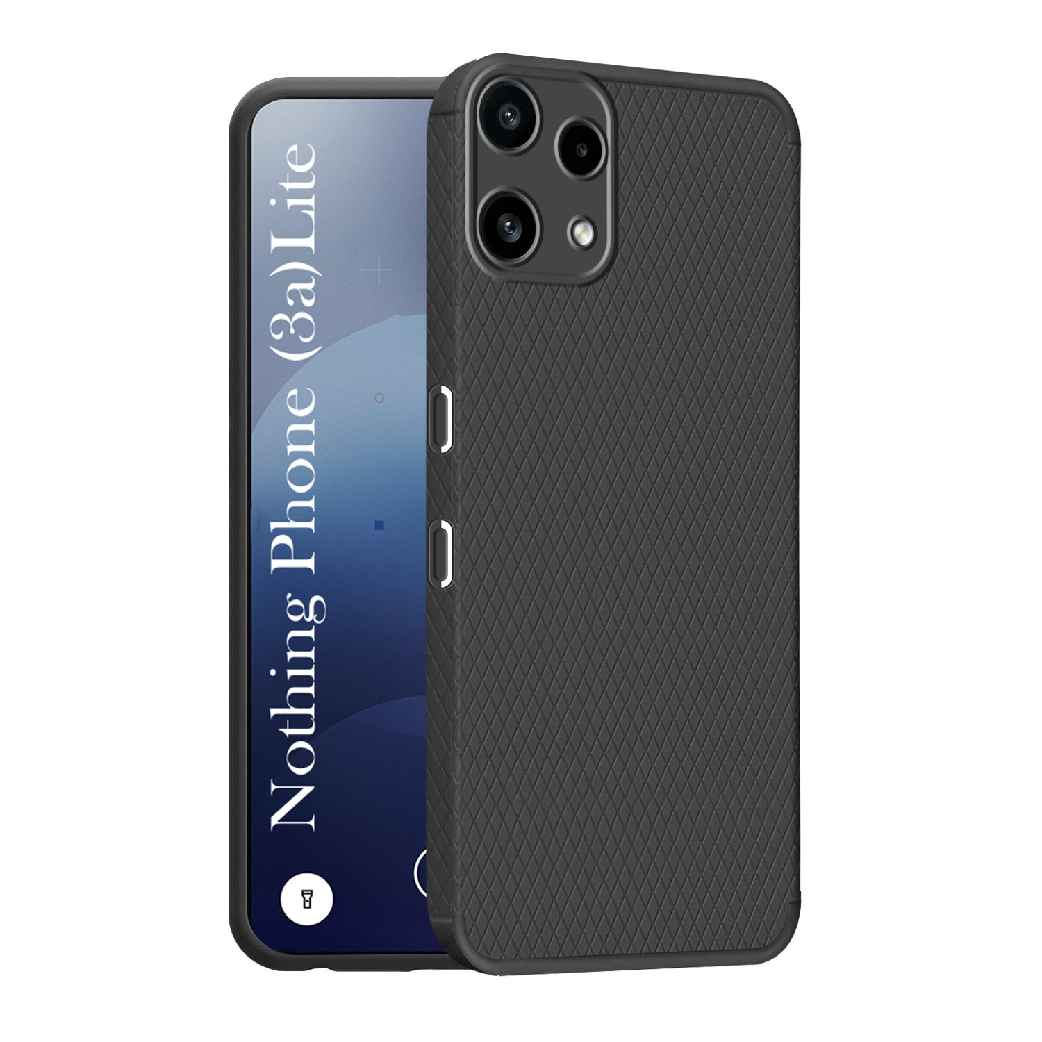 For Nothing Phone 3A Lite Back Cover Case Liquid Silicone (Camera Protection | Side Grip Texture | Soft and Flexible)