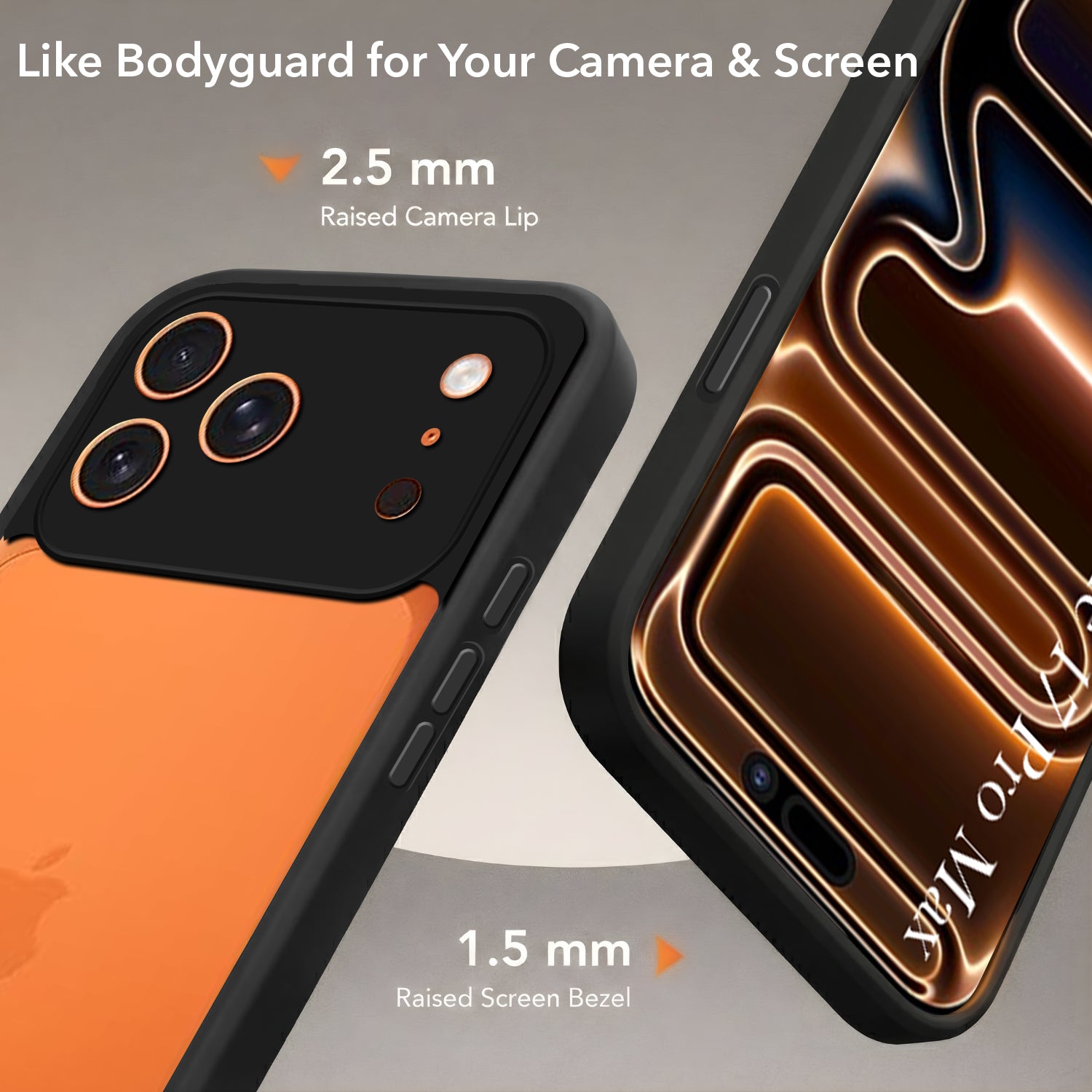 For Apple iPhone 17 Pro Max Back Cover Case (Built-in Stand | Lifetime Anti Yellow | Kickstand Shockproof | Camera Protection | MagSafe Compatible)