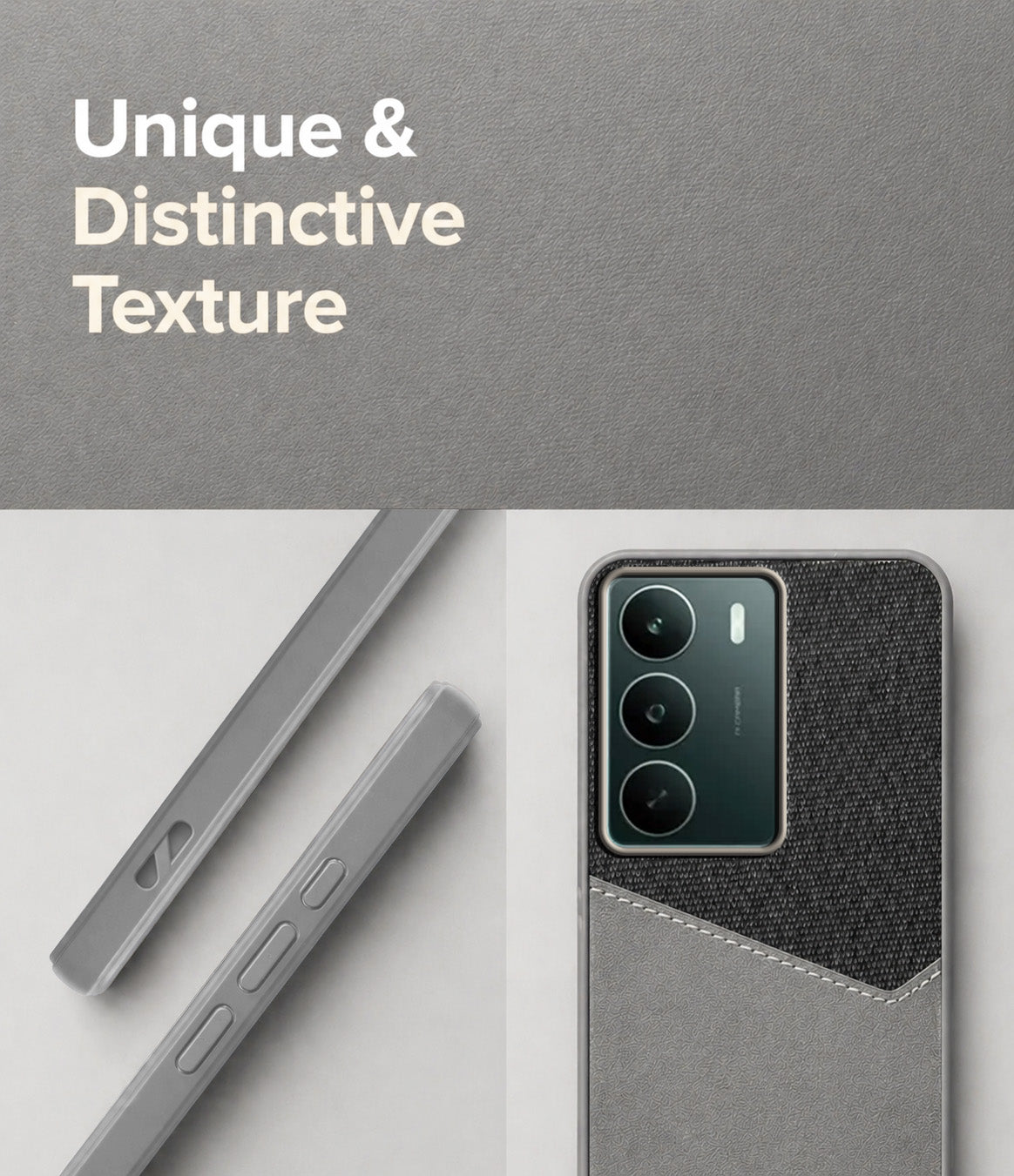 For Realme C75 5G Back Cover Case (Dual PU Leather Stitch | Professional Minimalist | Soft and Flexible)
