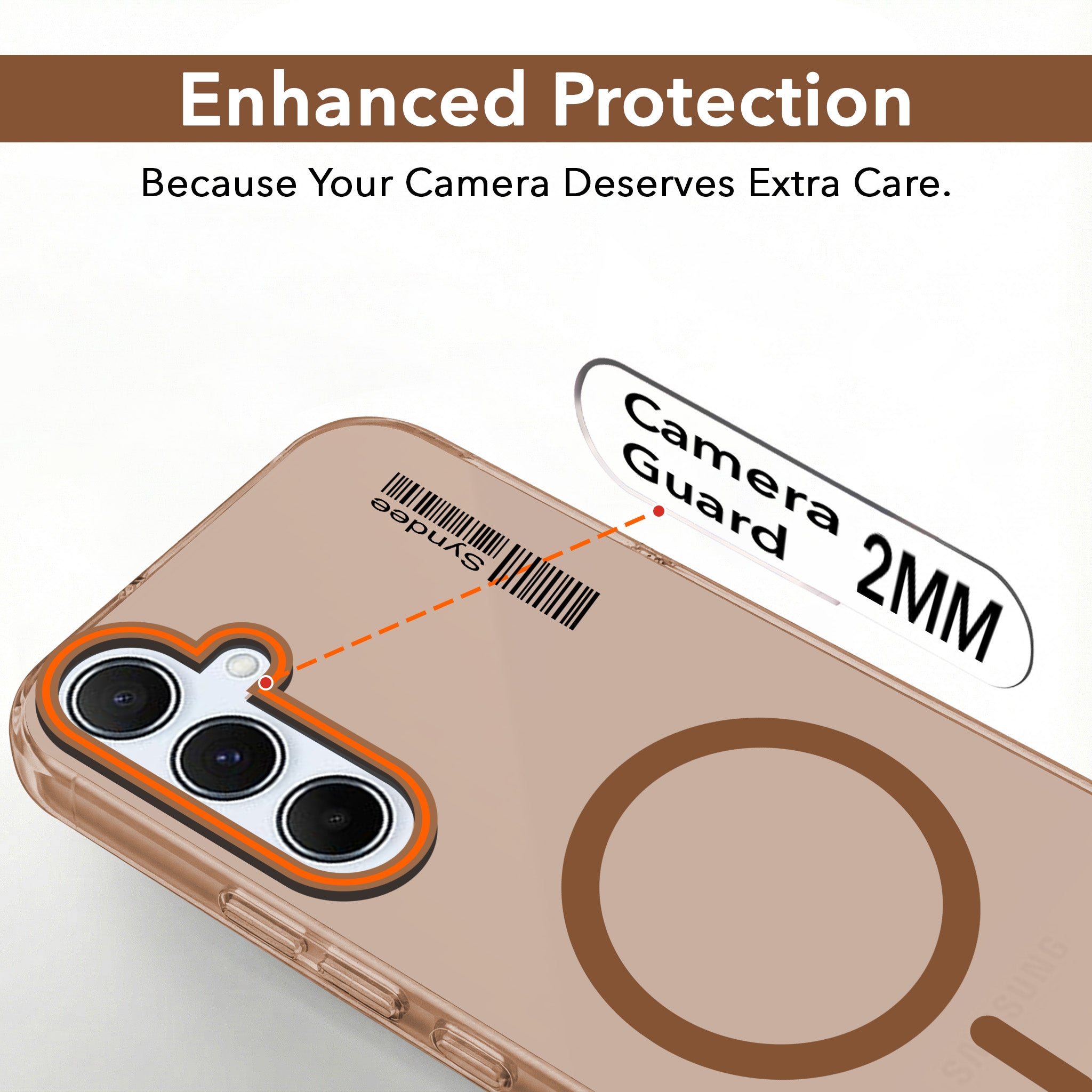 For Samsung Galaxy A55 5G Back Cover Case (Soft Touch | Camera Bump Protection | MagSafe Compatible | Matte Finish)