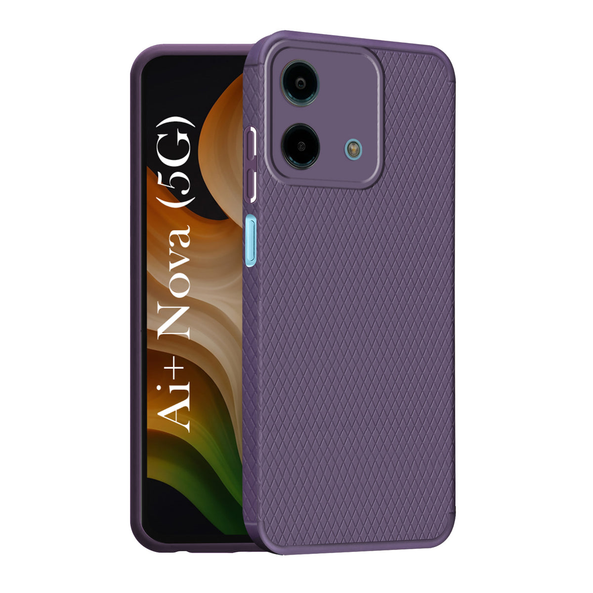 For Ai+ Nova 5G Back Cover Case Liquid Silicone (Camera Protection | Side Grip Texture | Soft and Flexible)