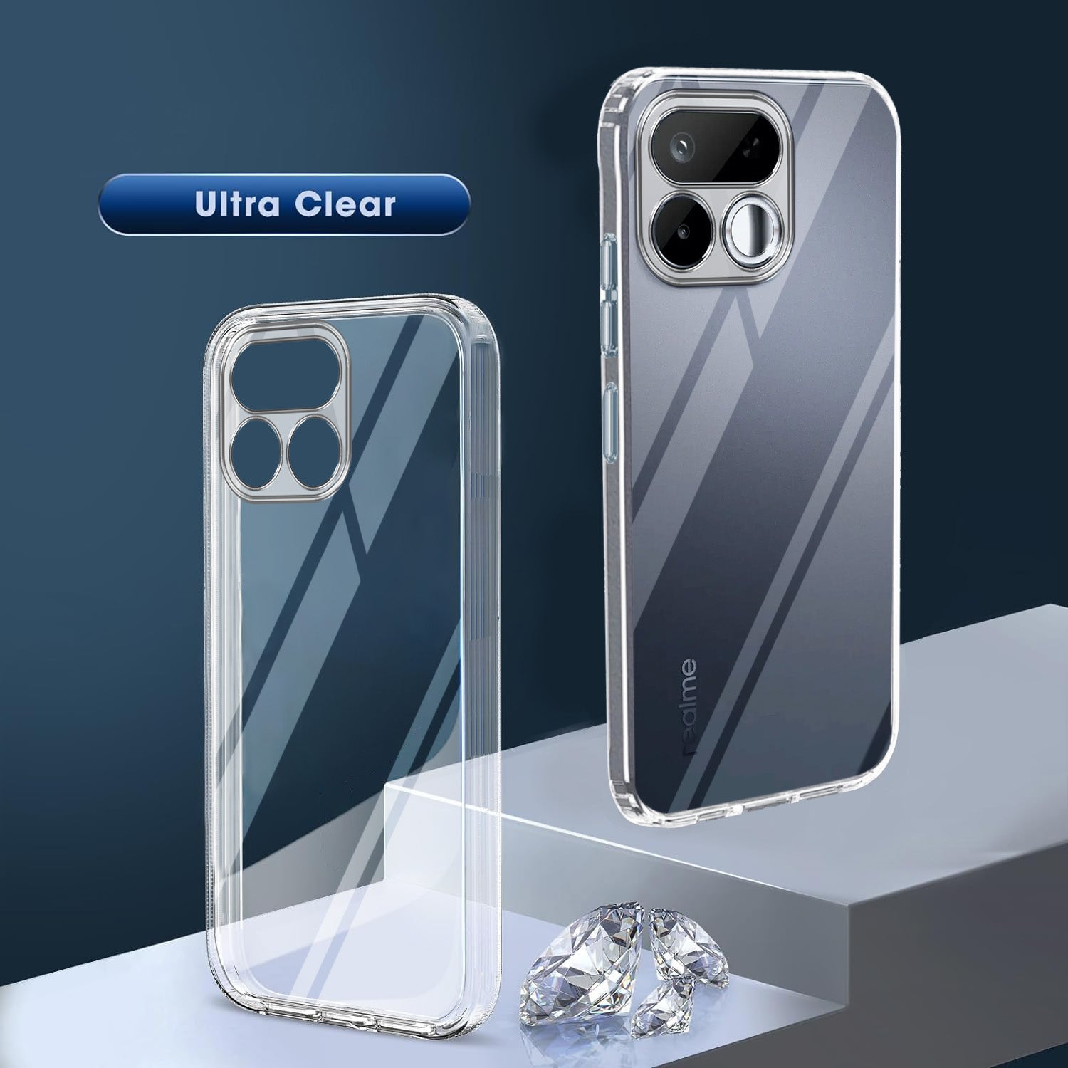 For Realme 16T 5G Back Cover Case Silicone (Clear Shockproof Case with Camera Protection | Soft and Flexible | Transparent)