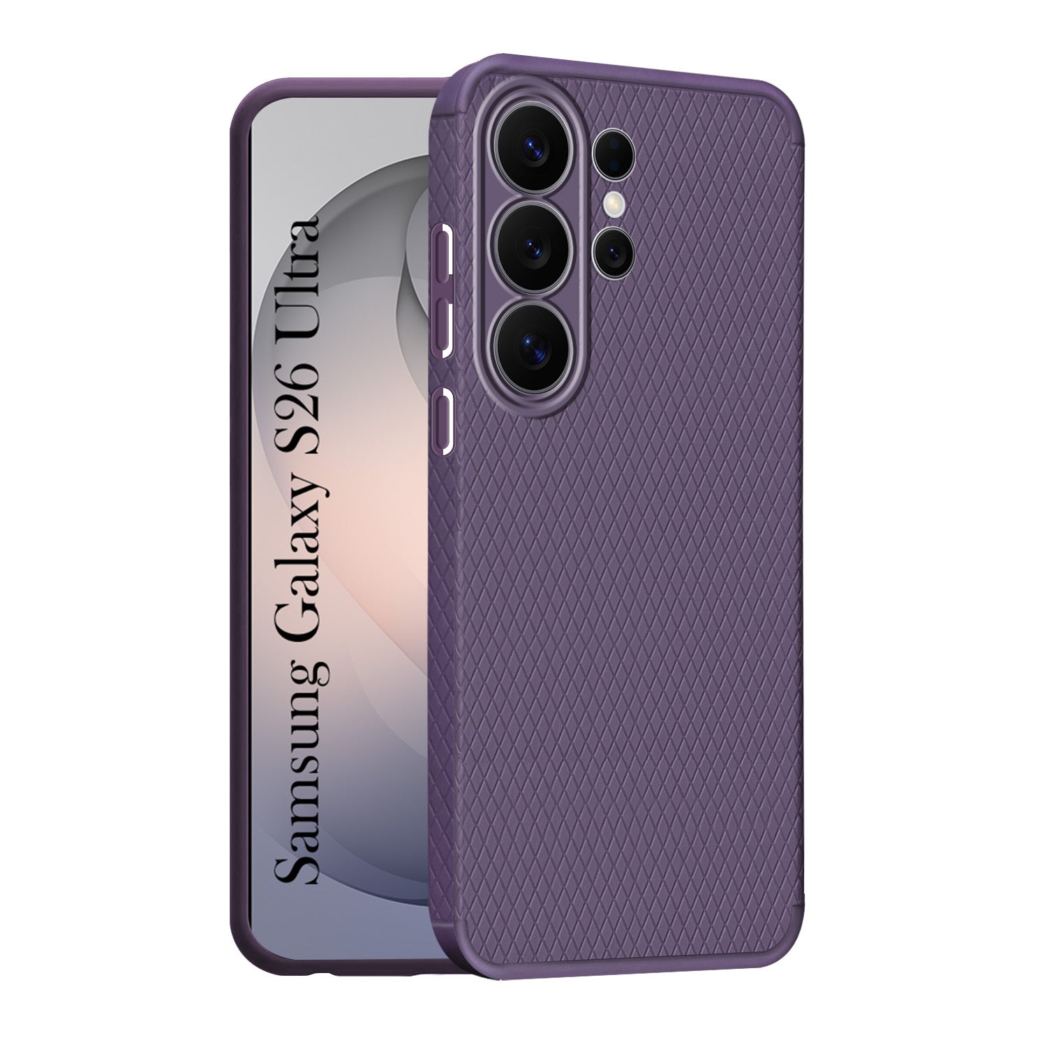 For Samsung Galaxy S26 Ultra Back Cover Case Liquid Silicone (Camera Protection | Side Grip Texture | Soft and Flexible)