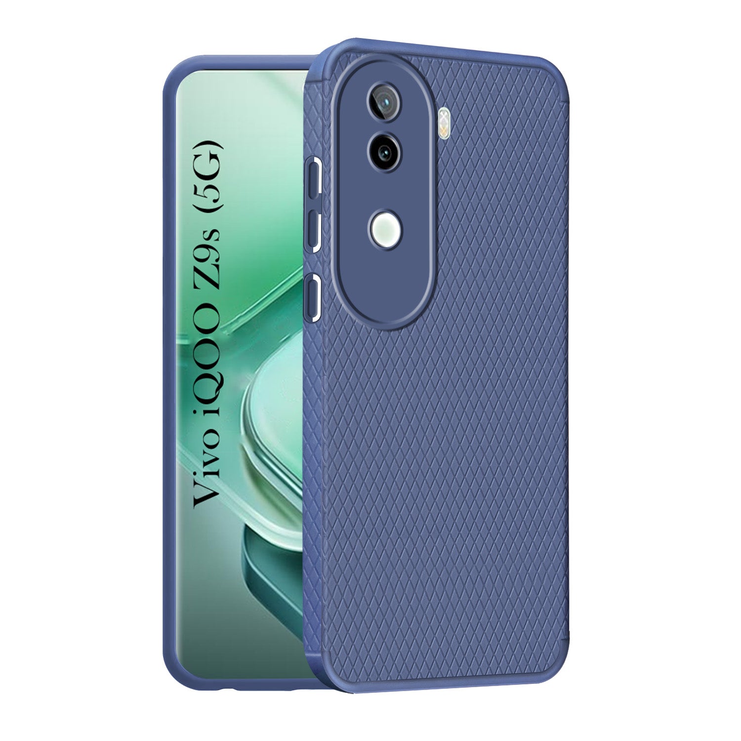 For Vivo iQOO Z9s Back Cover Case (Liquid Silicone | Side Grip | Camera Protection)