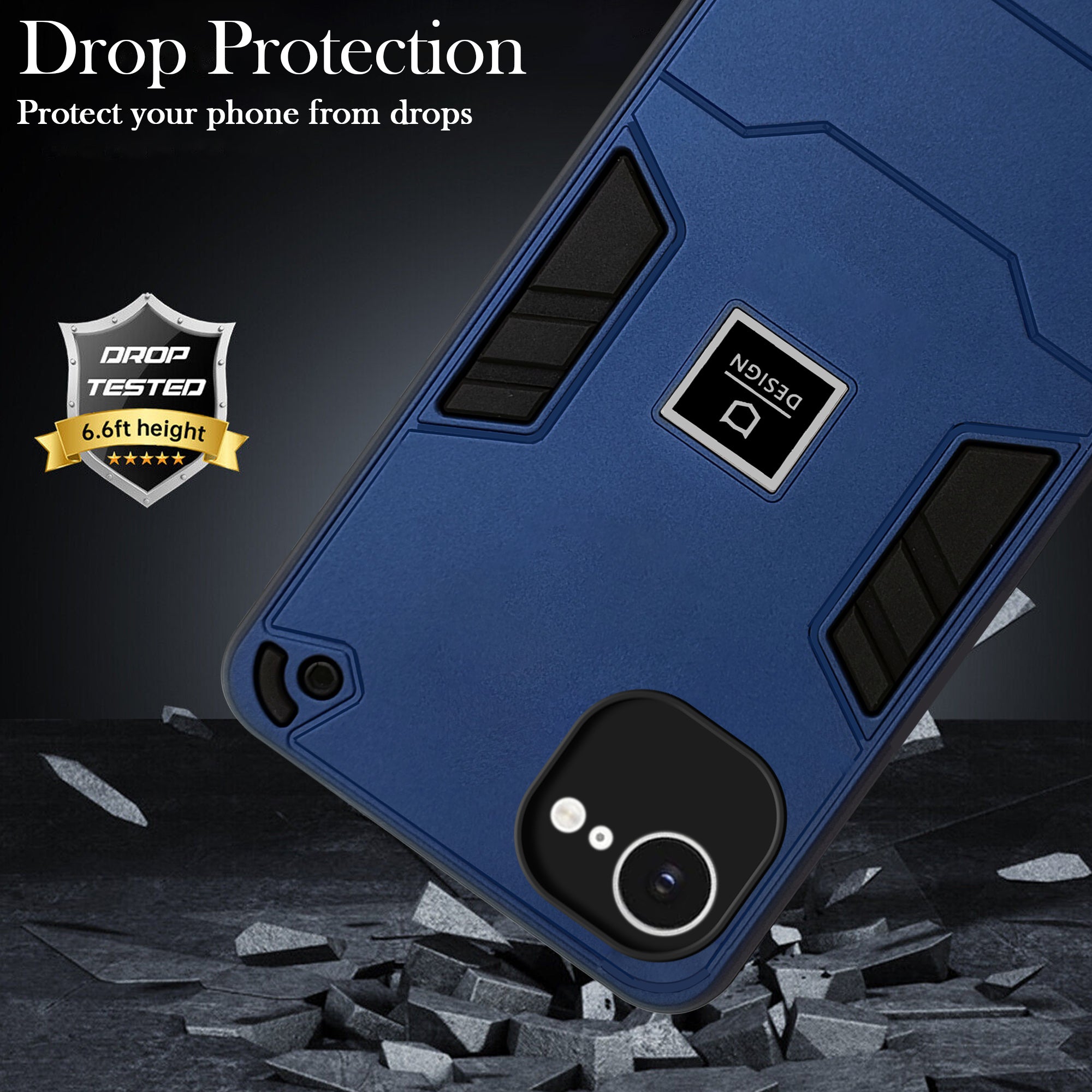 For iPhone 16e | iPhone 17e Back Cover Case (Hybrid Armor | Slim Dual Layer | Shockproof Lightweight)