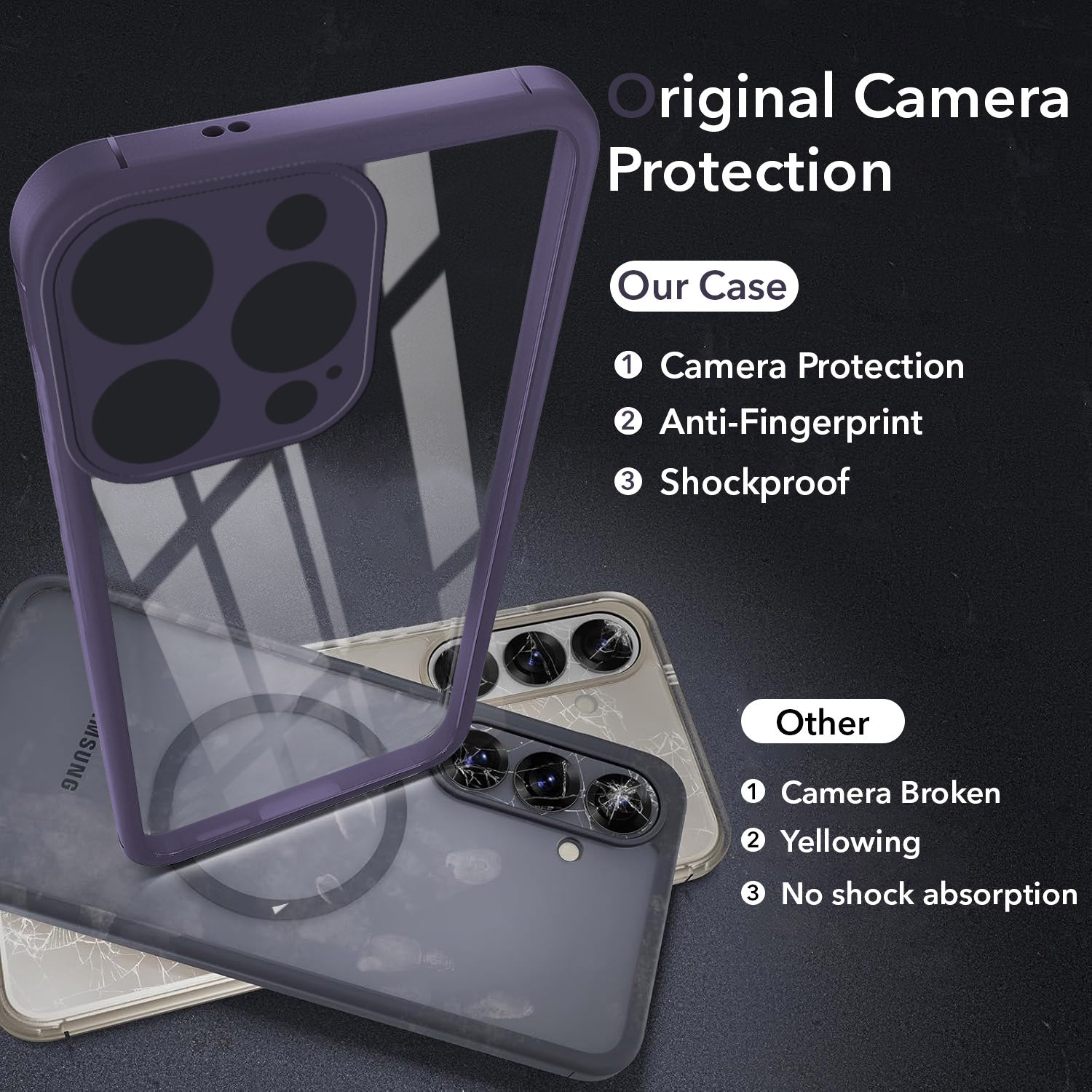 For Apple iPhone 14 Pro Back Cover Case Ultra-Hybrid (Lifetime Anti Yellow | Anti Scratch | Crystal Clear Shockproof)
