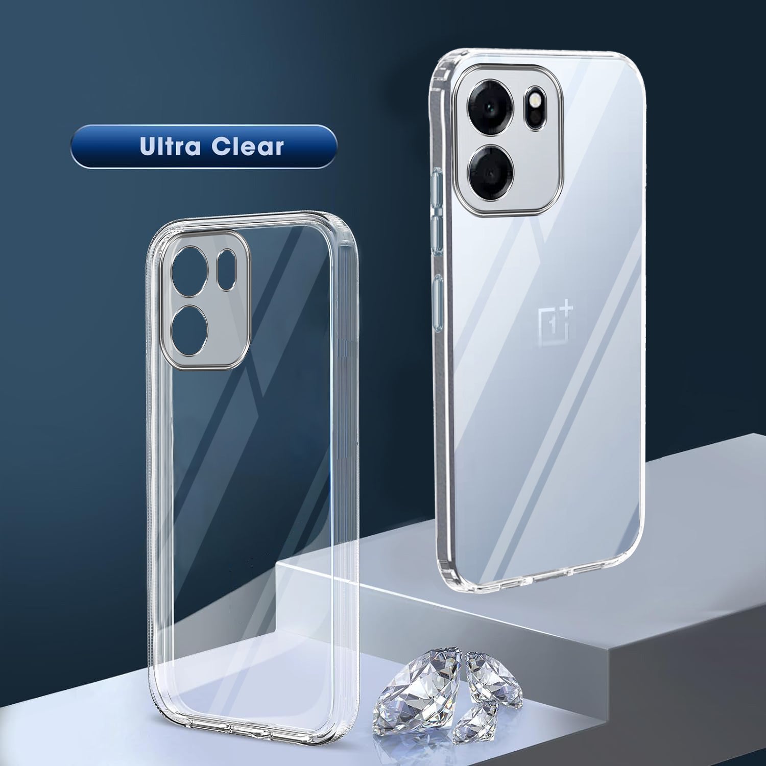 For Oneplus Nord CE 6 Back Cover Case Silicone (Clear Shockproof Case with Camera Protection | Soft and Flexible | Transparent)