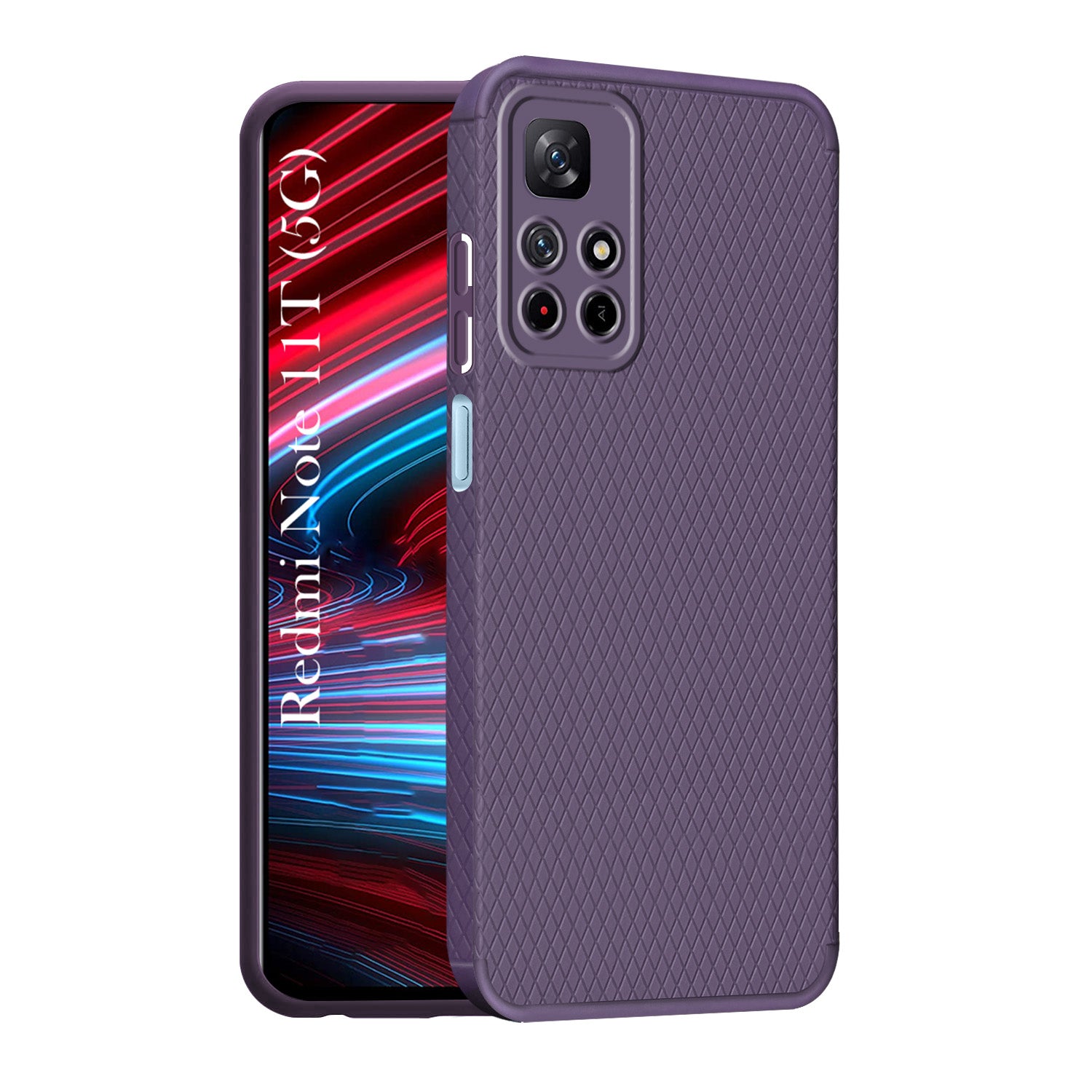 For Xiaomi Redmi Note 11T 5G Back Cover Case Liquid Silicone (Camera Protection | Side Grip Texture | Soft and Flexible)