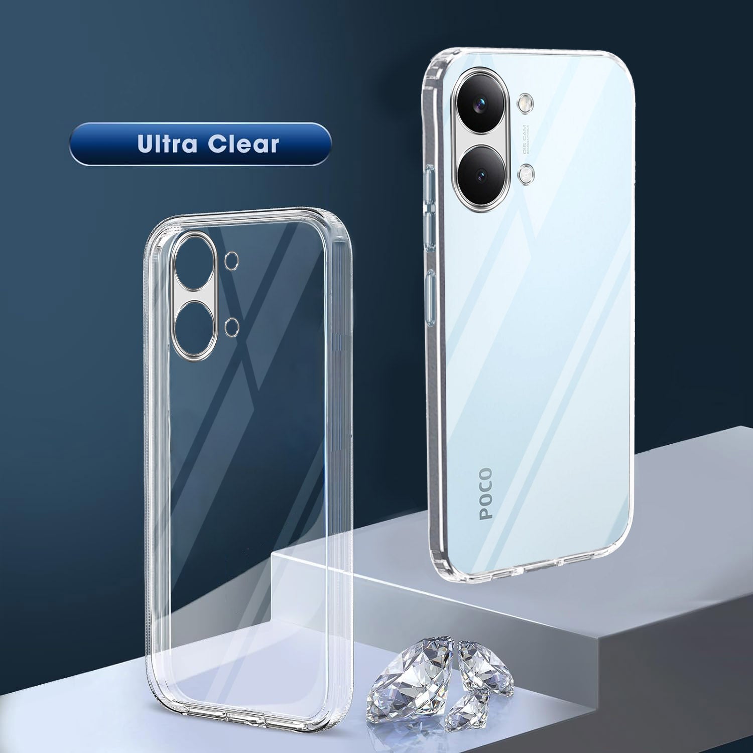 For Poco X8 Pro Max 5G Back Cover Case Silicone (Clear Shockproof Case with Camera Protection | Soft and Flexible | Transparent)