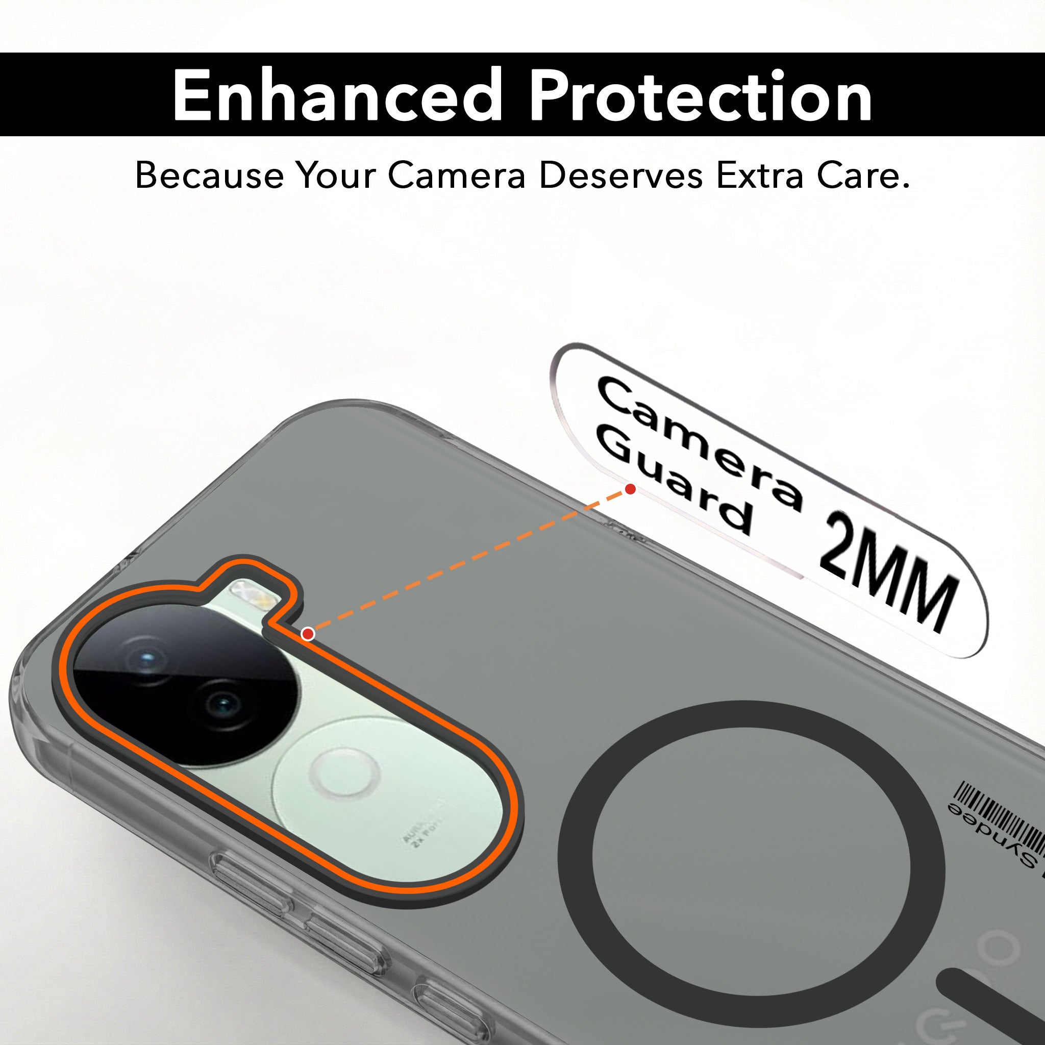 For Vivo iQOO Z9s Back Cover Case (Soft Touch | Camera Bump Protection | MagSafe Compatible | Matte Finish)