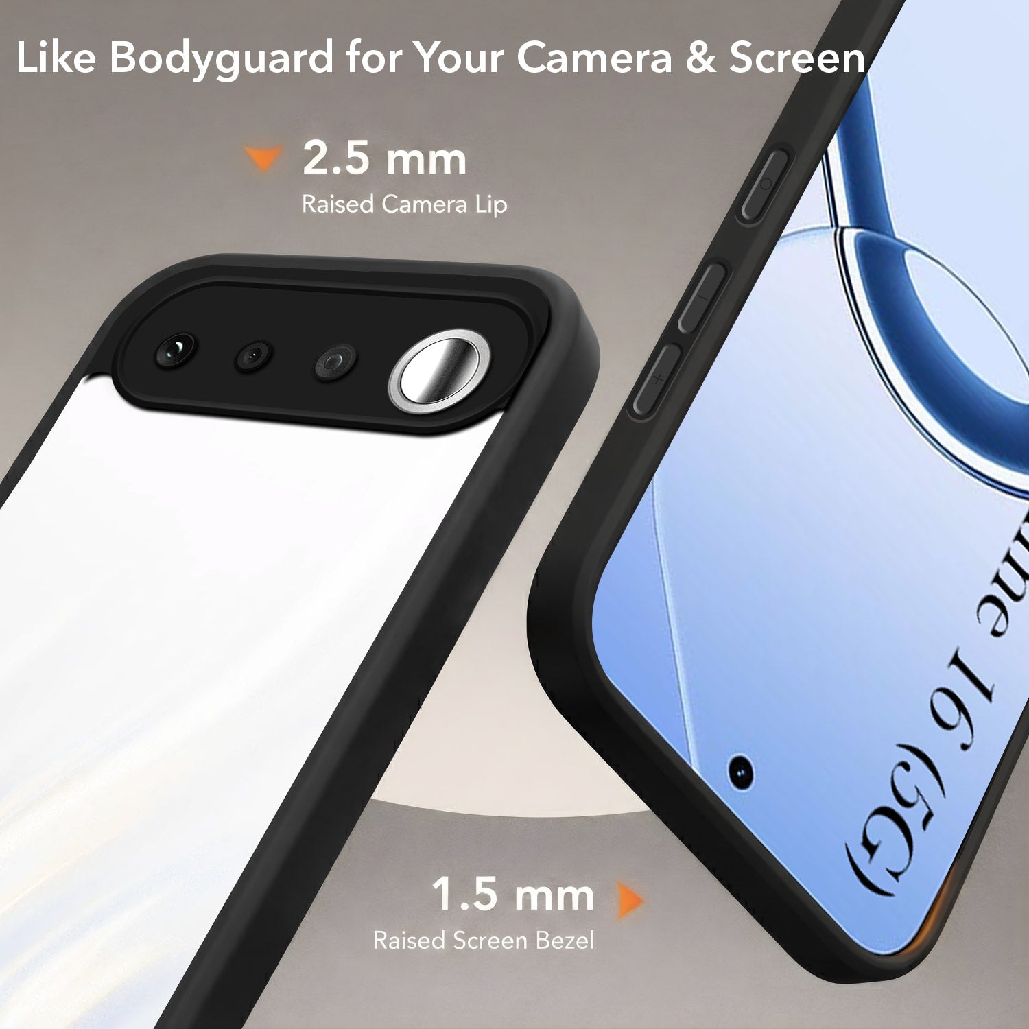 For Realme 16 Back Cover Case (Built-in Stand | Lifetime Anti Yellow | Kickstand Shockproof | Camera Protection | MagSafe Compatible)