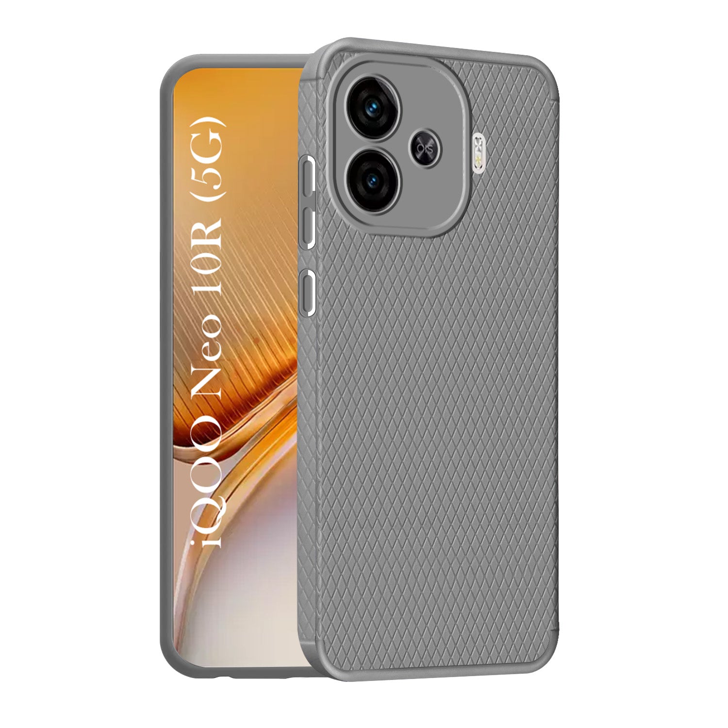 For Vivo iQOO Neo 10R Back Cover Case Liquid Silicone (Camera Protection | Side Grip Texture | Soft and Flexible)