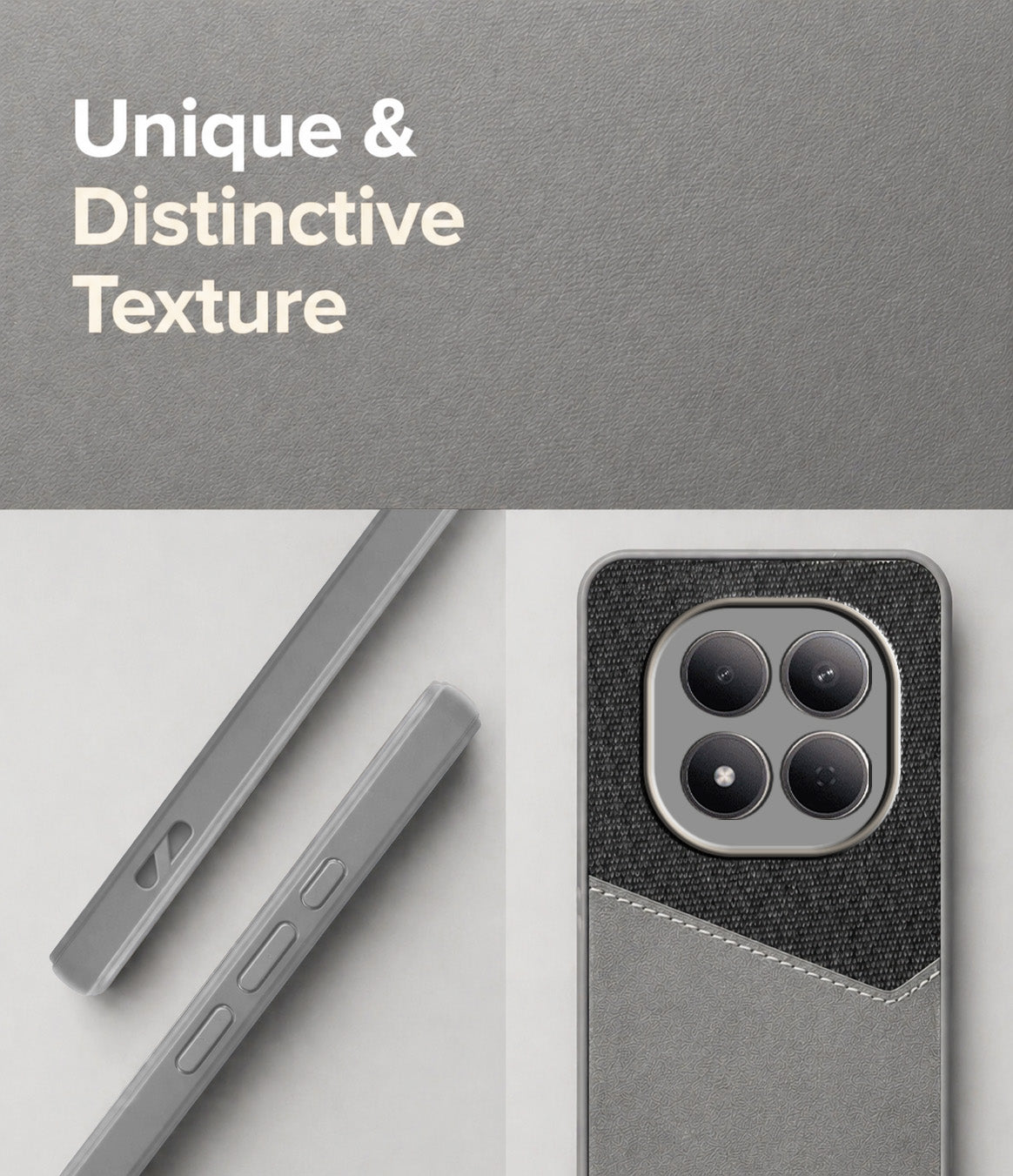 For Xiaomi Redmi Note 15 Pro 5G Back Cover Case (Dual PU Leather Stitch | Professional Minimalist | Soft and Flexible)
